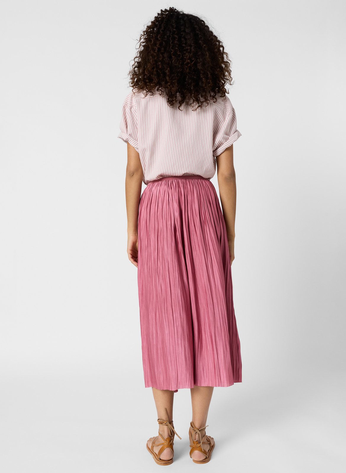Jupe midi plissée GERARD DAREL Rose