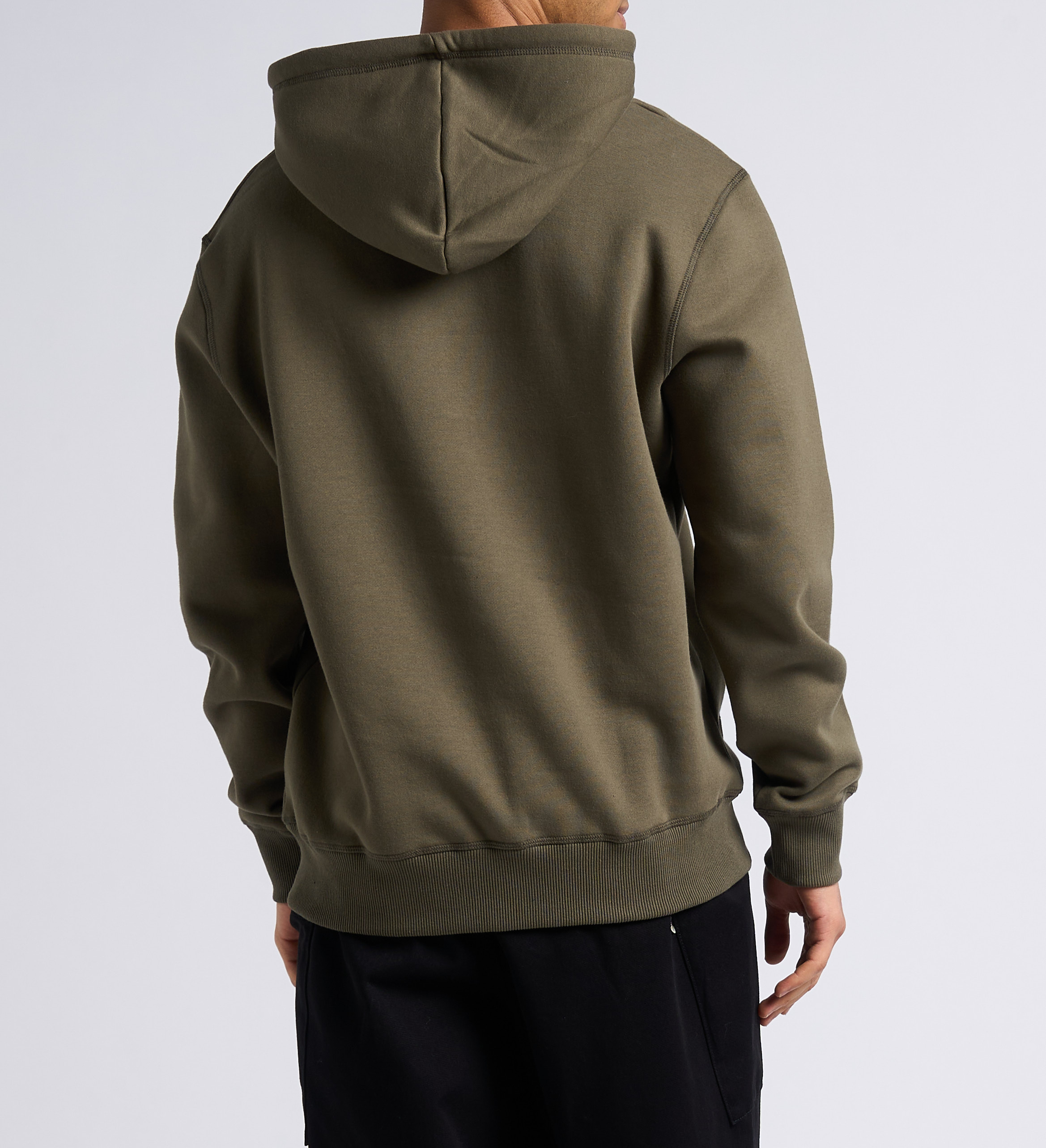Kapuzensweatshirt aus Baumwoll-Mix mit Stickerei, Regular Fit SCHOTT Khaki