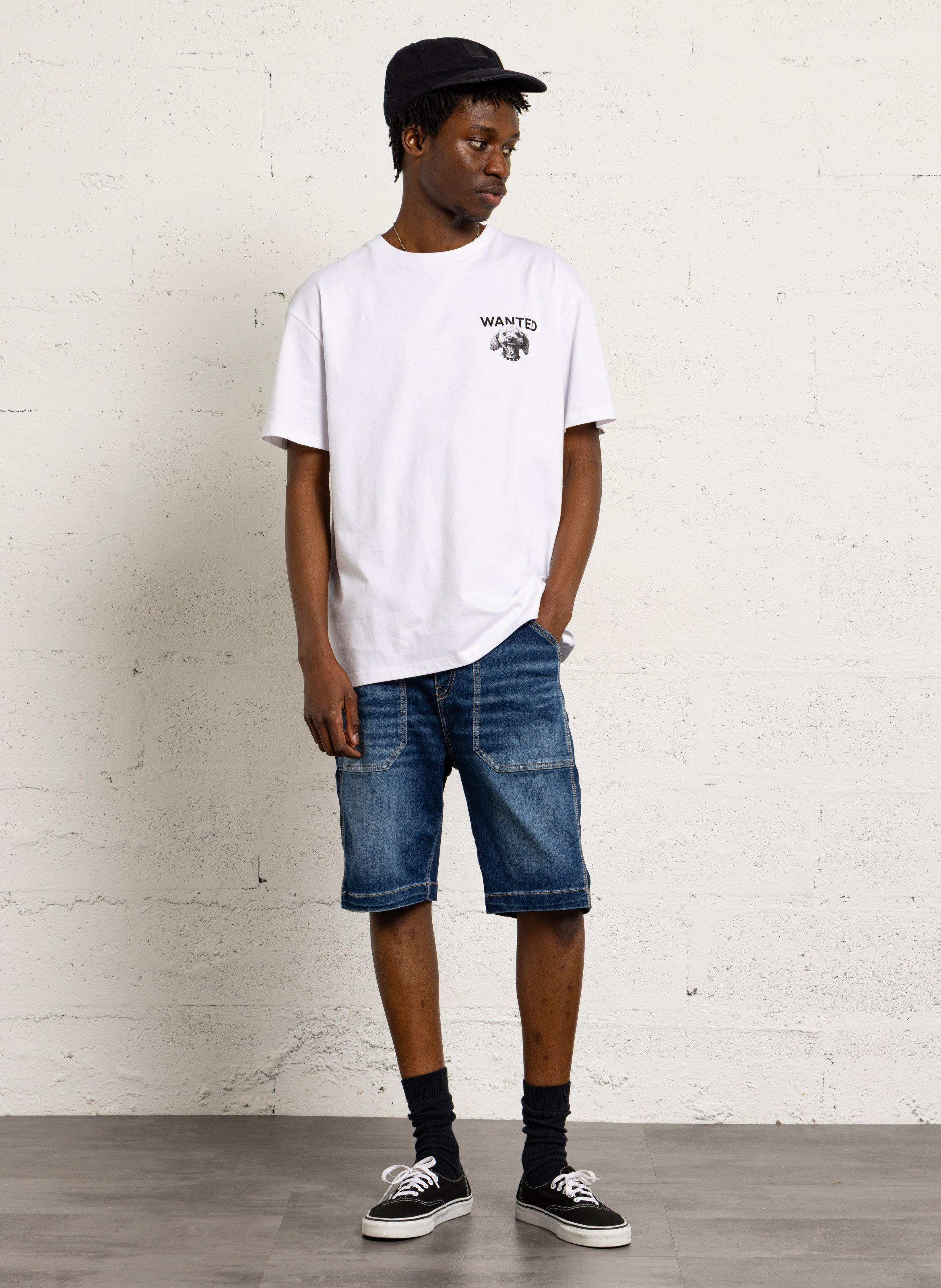 Tee-shirt col rond en coton LE TEMPS DES CERISES Blanc