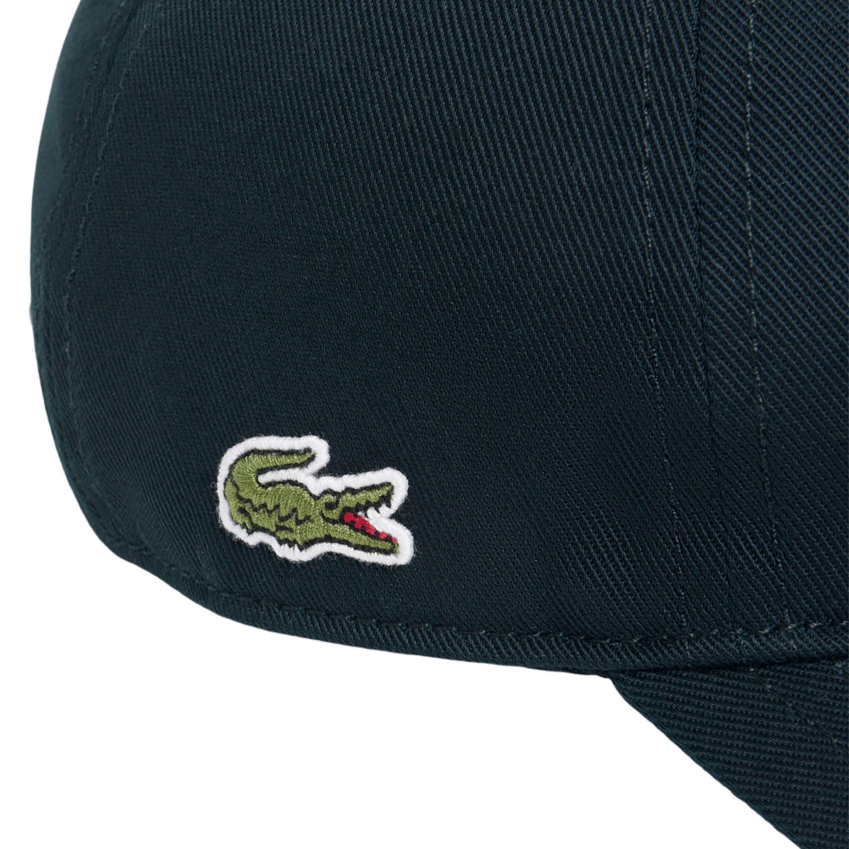 Adjustable embroidered cotton cap LACOSTE Green