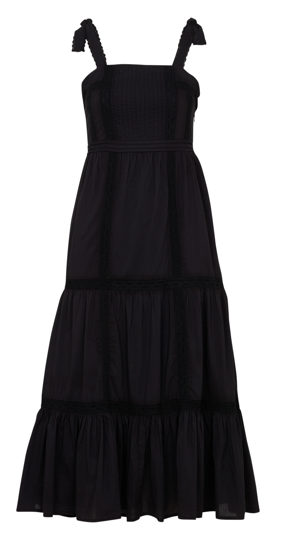 Flared cotton lace dress KOOKAI Black