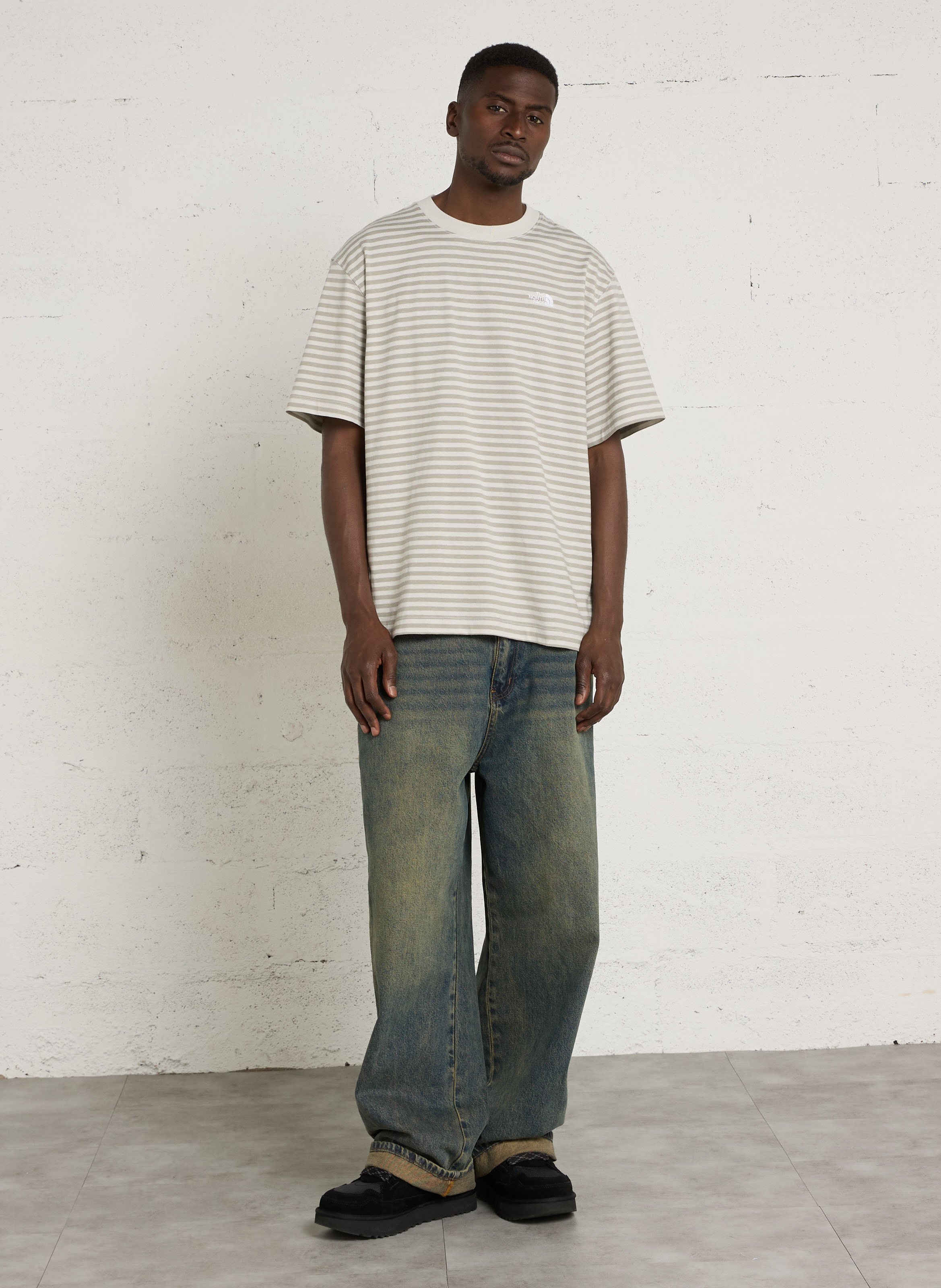 Tee-shirt oversize en coton THE NORTH FACE Gris