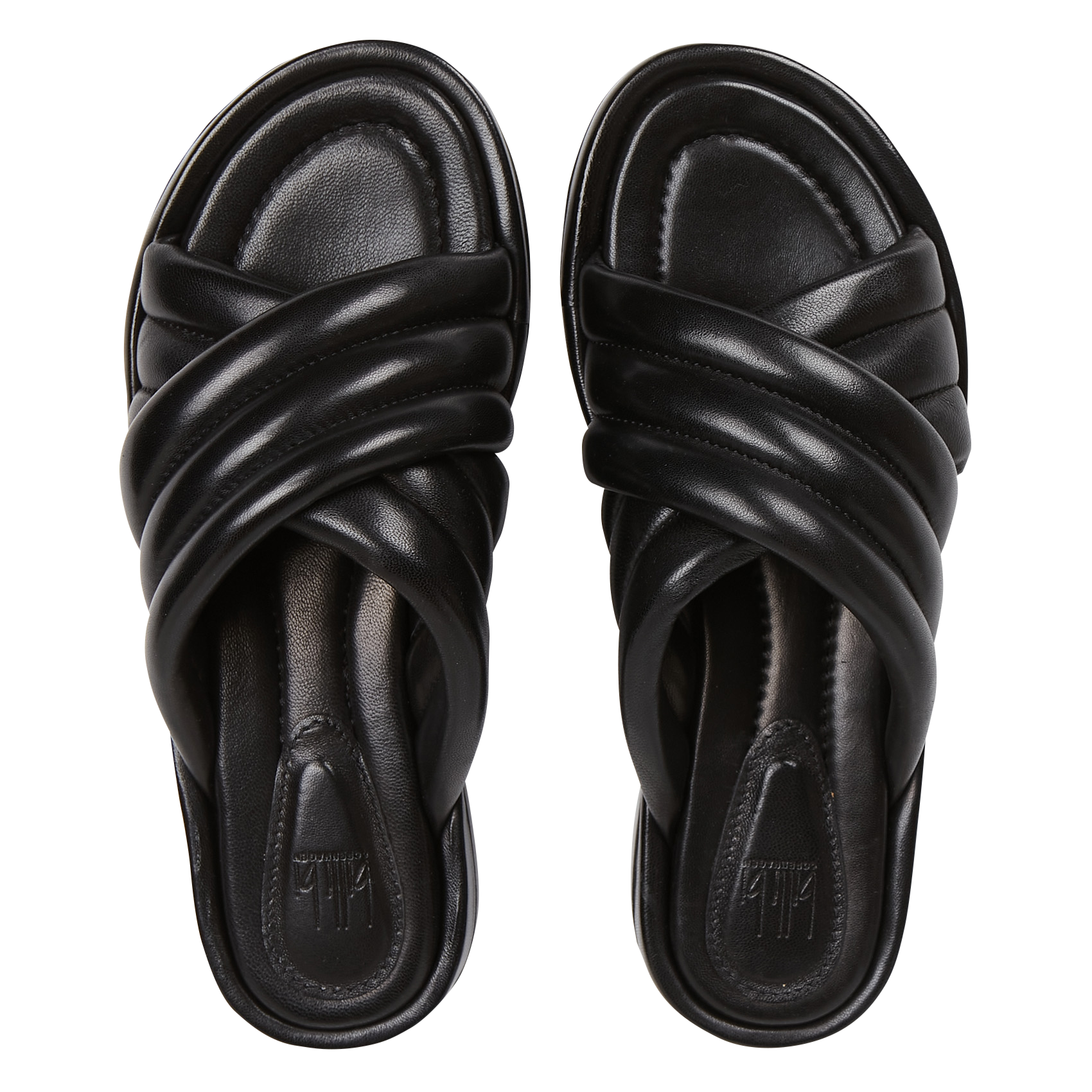 Mules plates en cuir  BILLI BI Noir