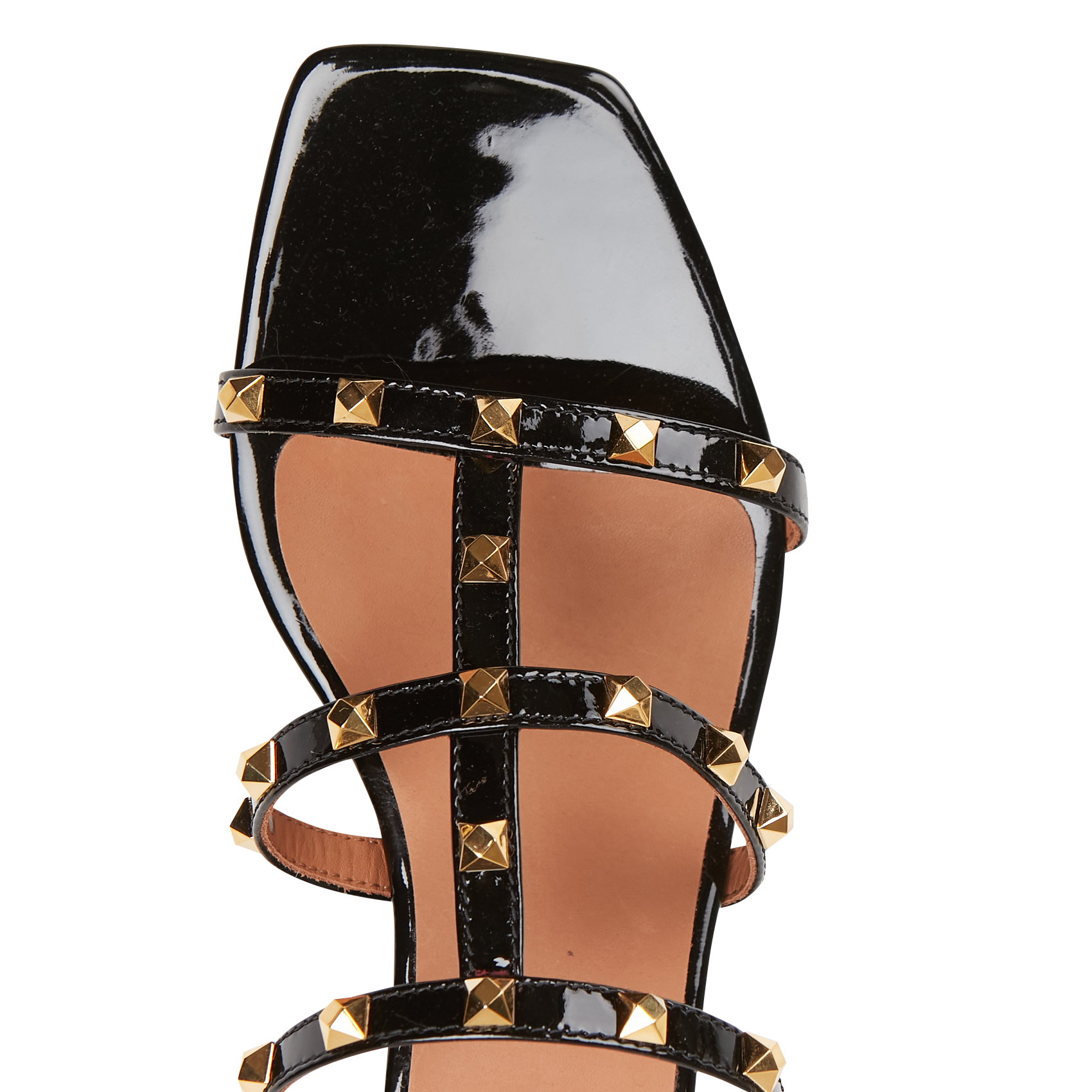 Sandales à talons en cuir vernis  BILLI BI Noir