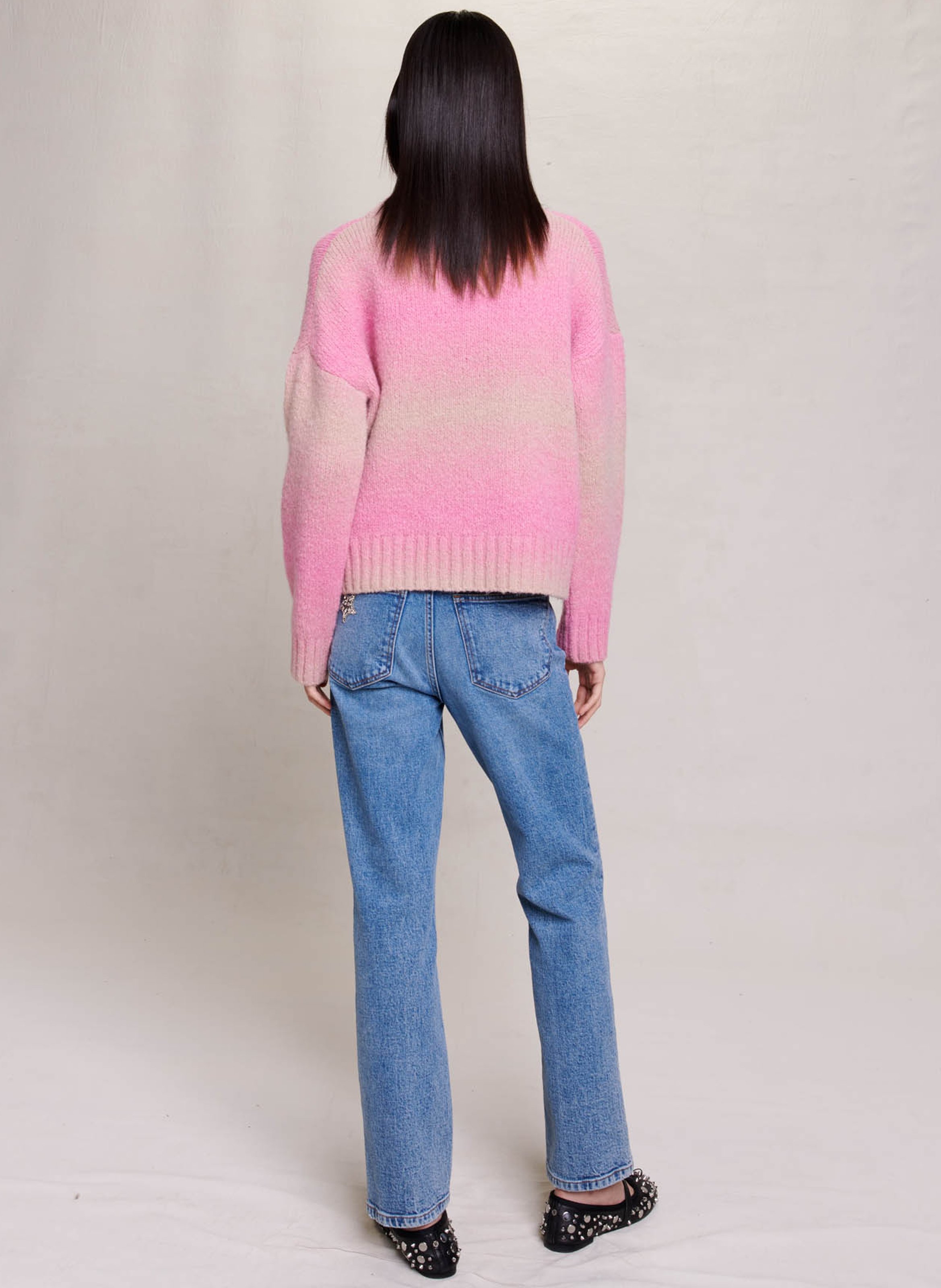 Printed High-neck Jumper Rose Maje - Women | Place des Tendances