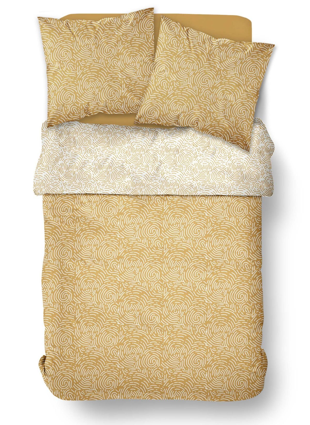 Cotton bedding set TODAY LINGE DE MAISON Yellow