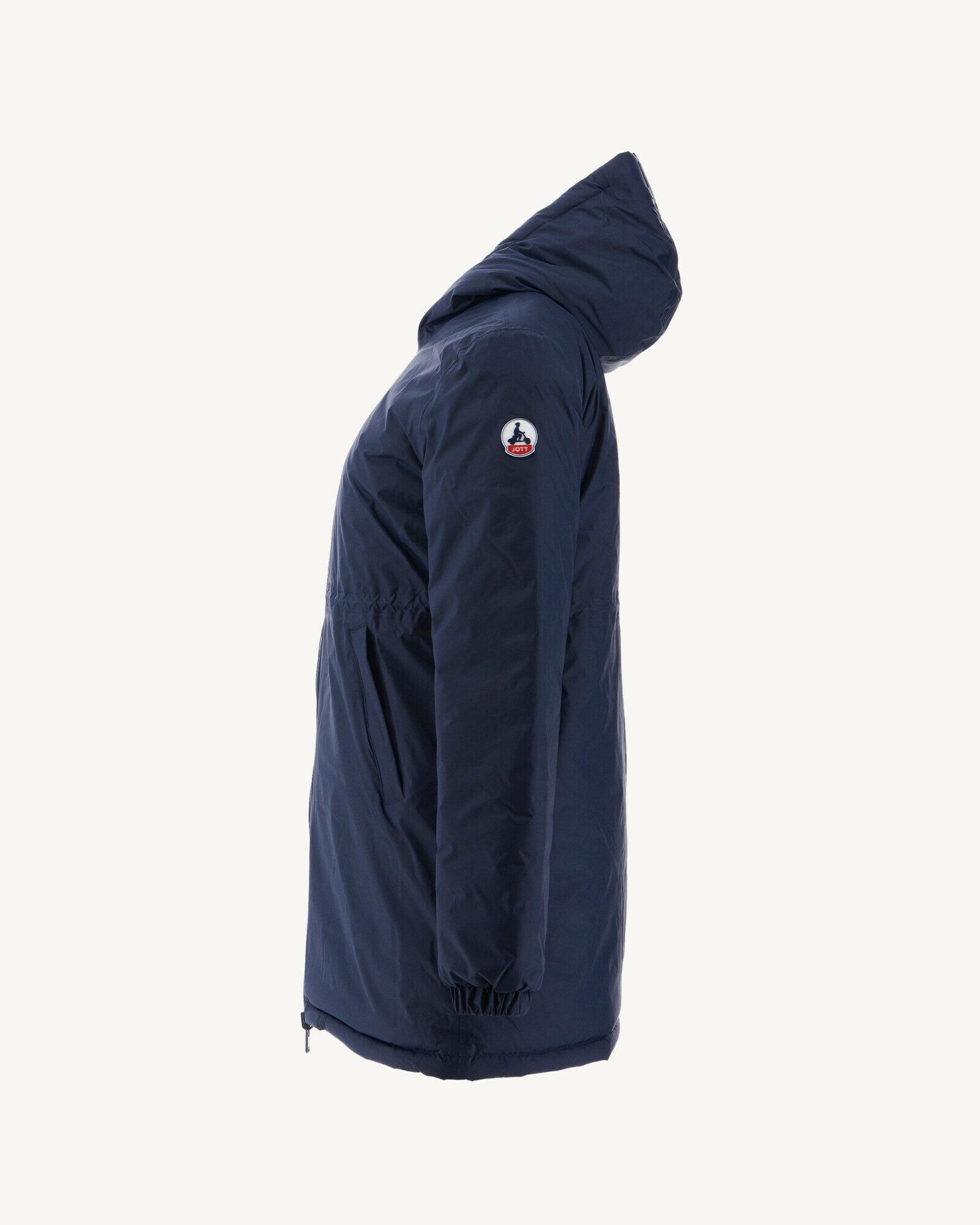 Reversible long roma puffer coat Blue