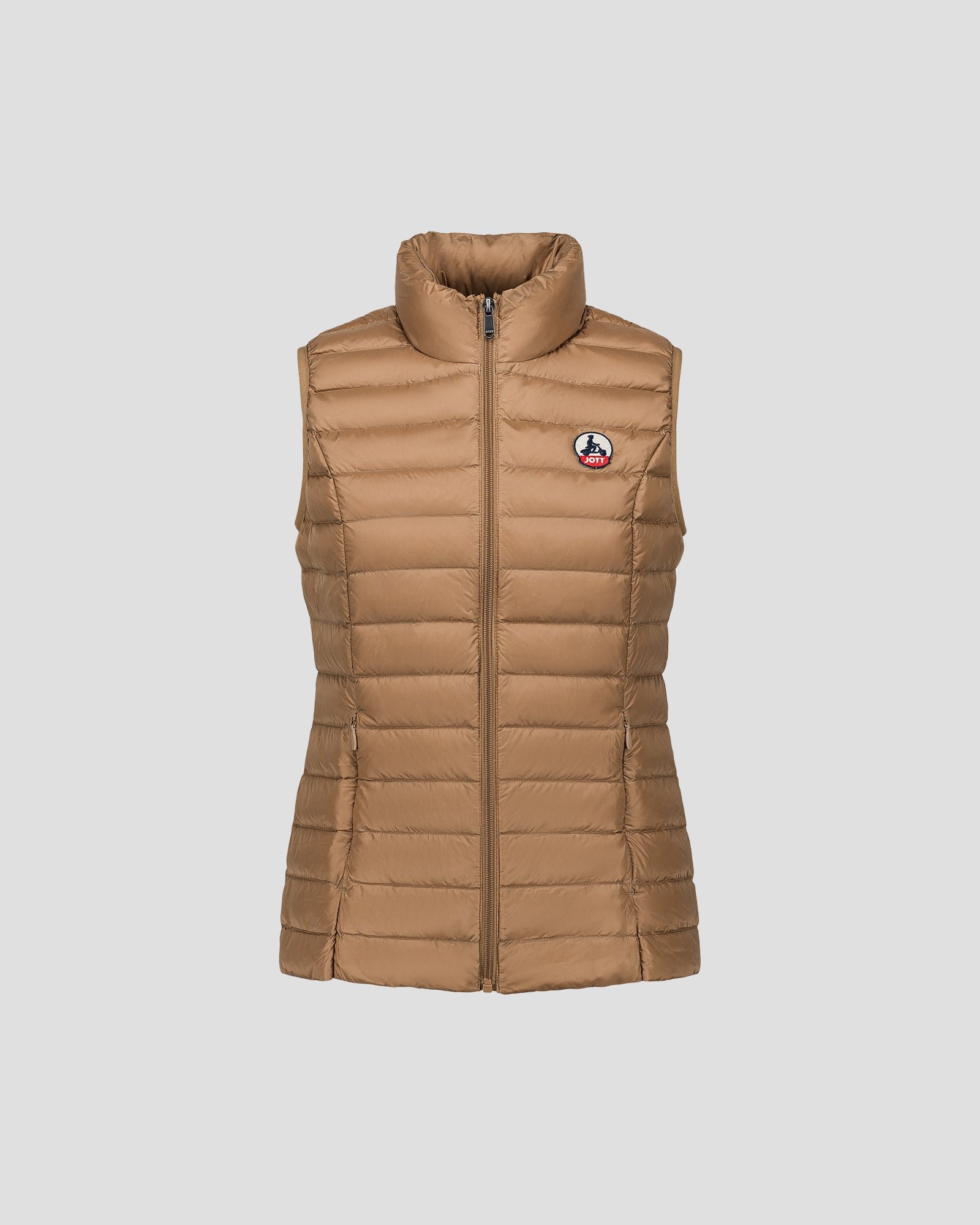 Sleeveless lightweight down vest seda JOTT Brown