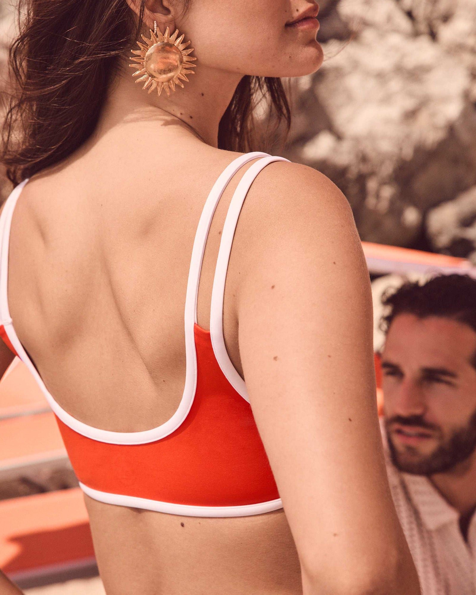 Haut de maillot de bain brassière maeva top JOTT Rouge