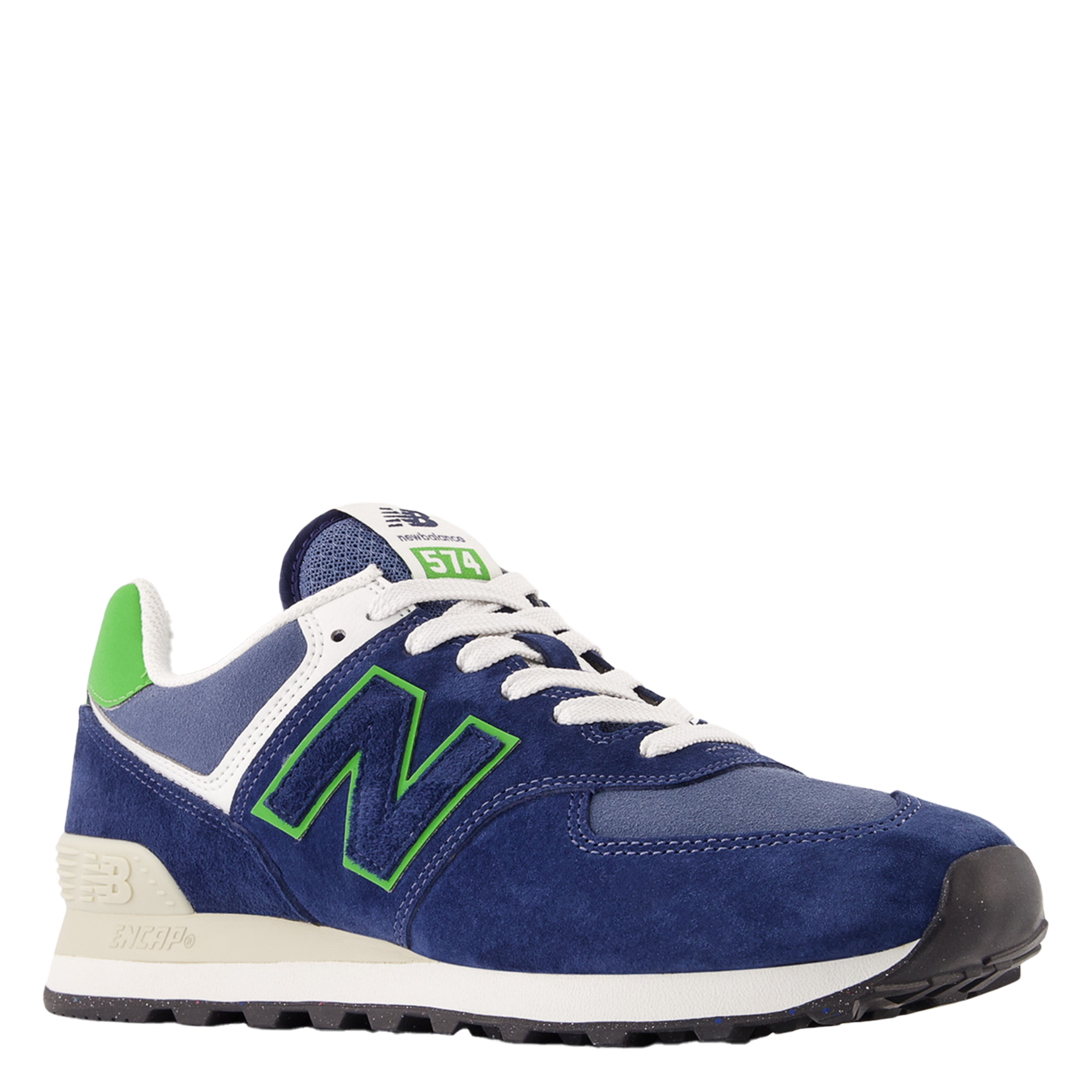 Low-top leather mix sneakers NEW BALANCE Blue