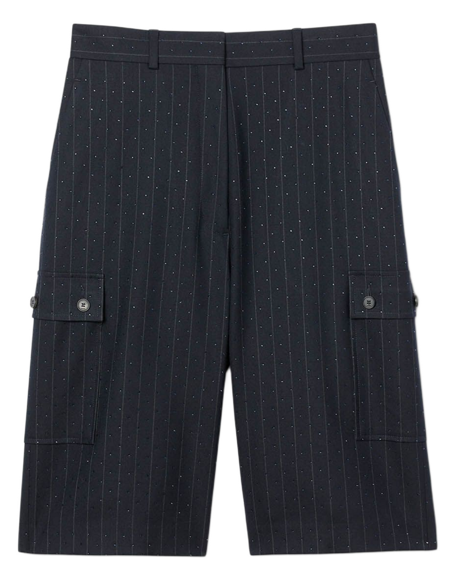 Bermuda droit en laine mélangée SANDRO Bleu