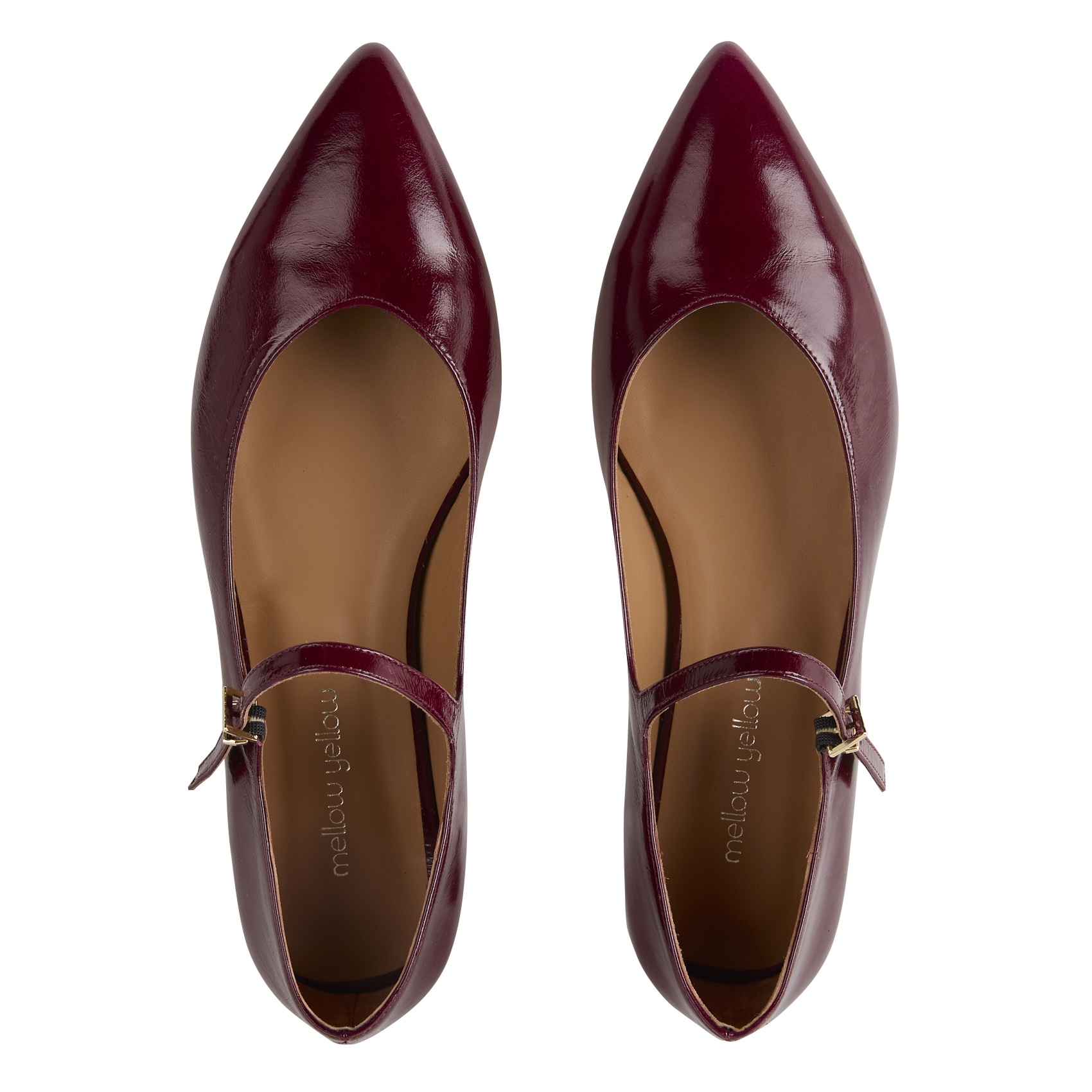 Ballerines en cuir MELLOW YELLOW Rouge