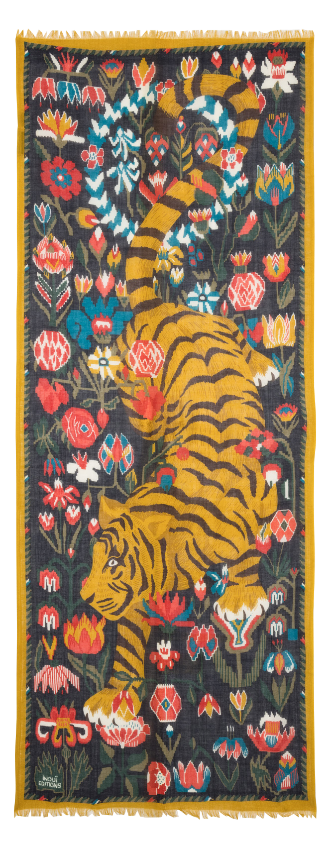 Floaty wool scarf INOUI EDITIONS Multicolored