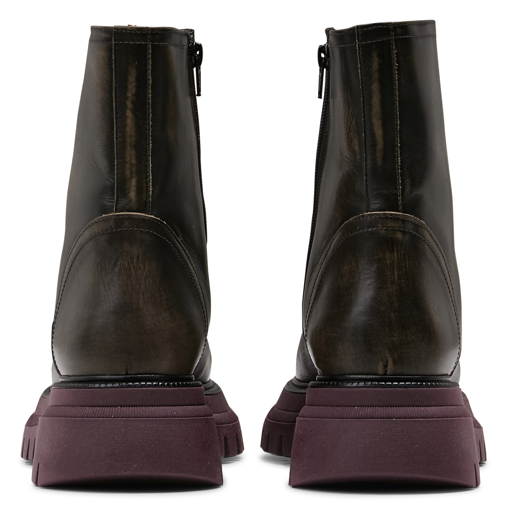 Lederstiefeletten ACOTE Schwarz