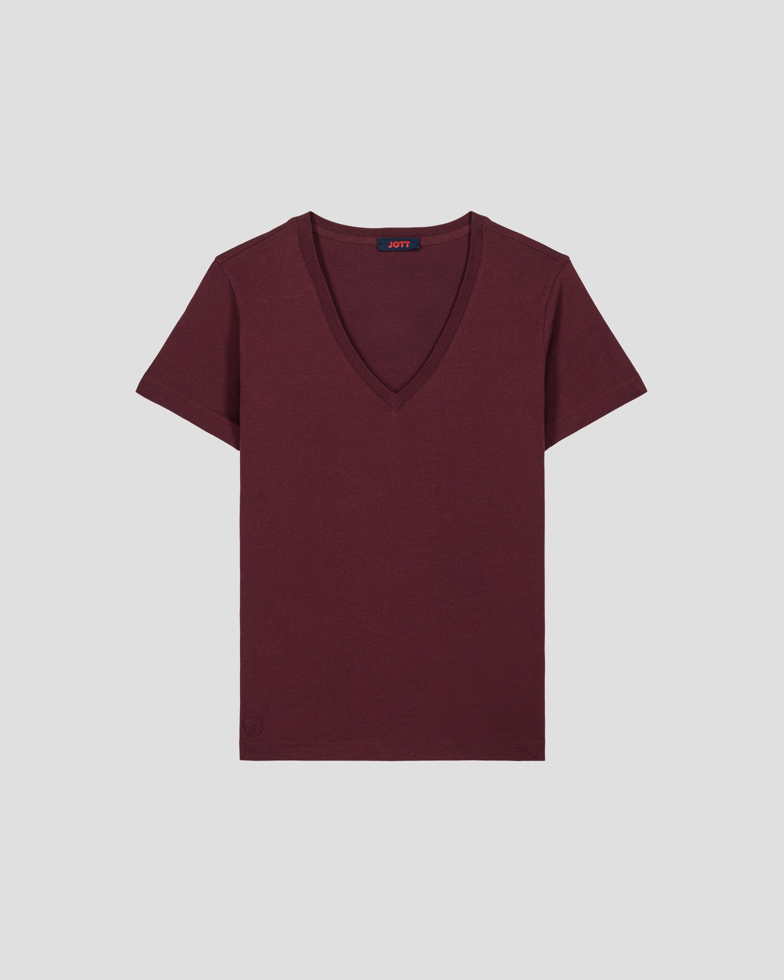 V-neck soft t-shirt JOTT Pink