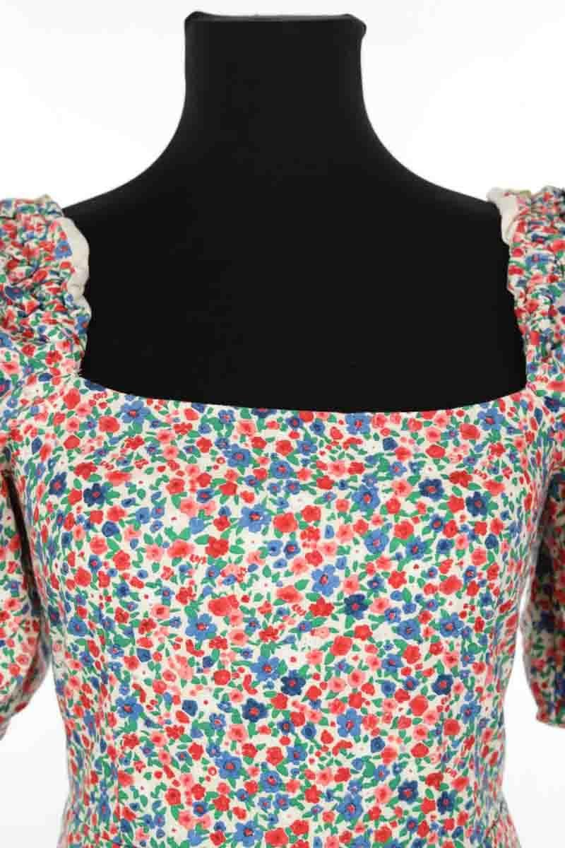 Linen dress SEZANE - Seconde main Multicolored