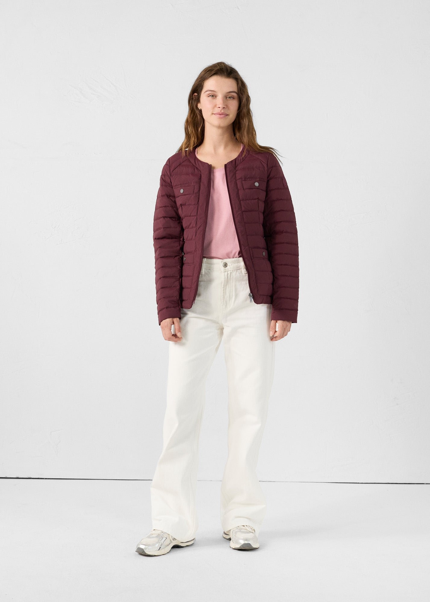 Ingrid tailored puffer jacket JOTT Pink