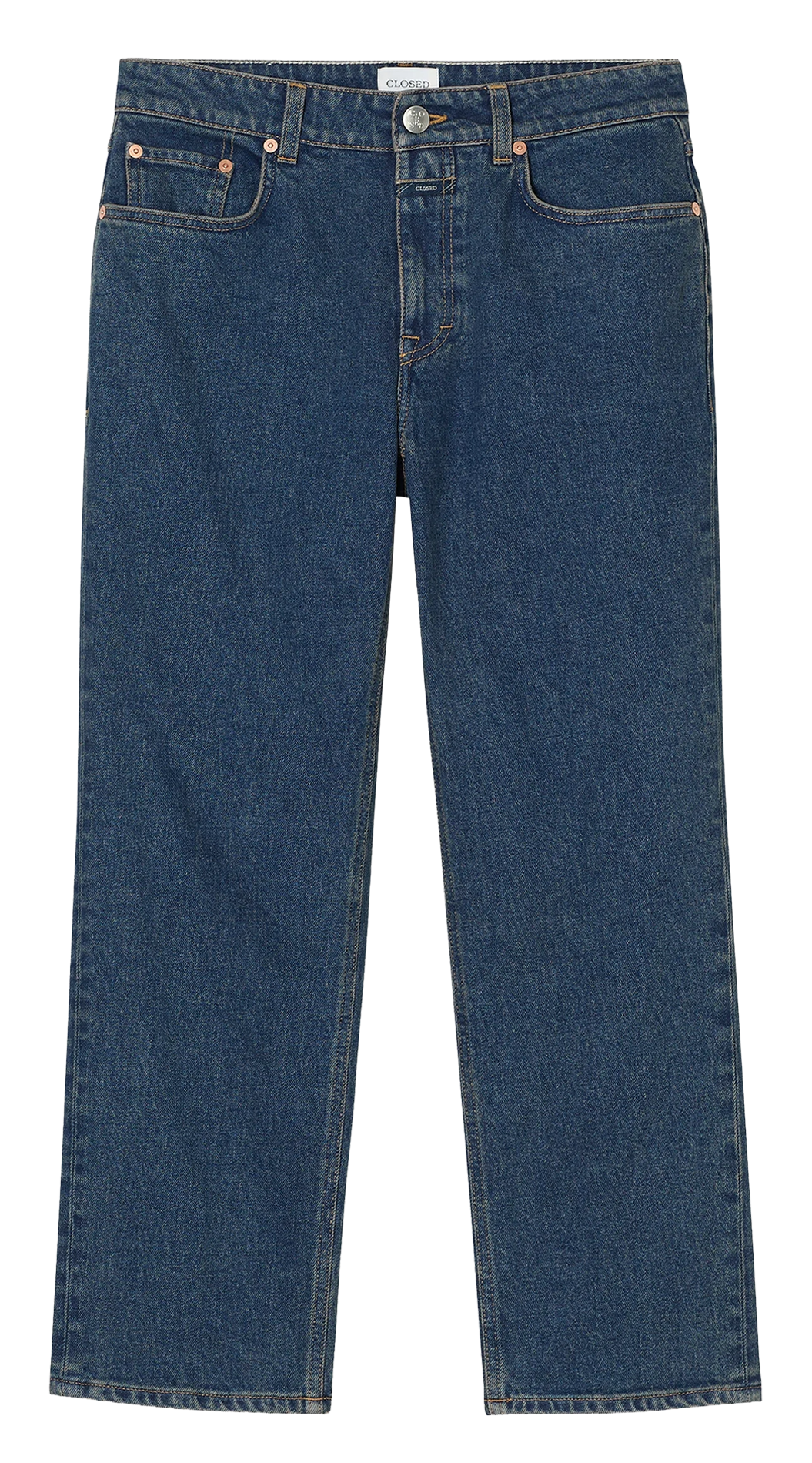 Flared cropped jeans in blended cotton CLOSED Blue
