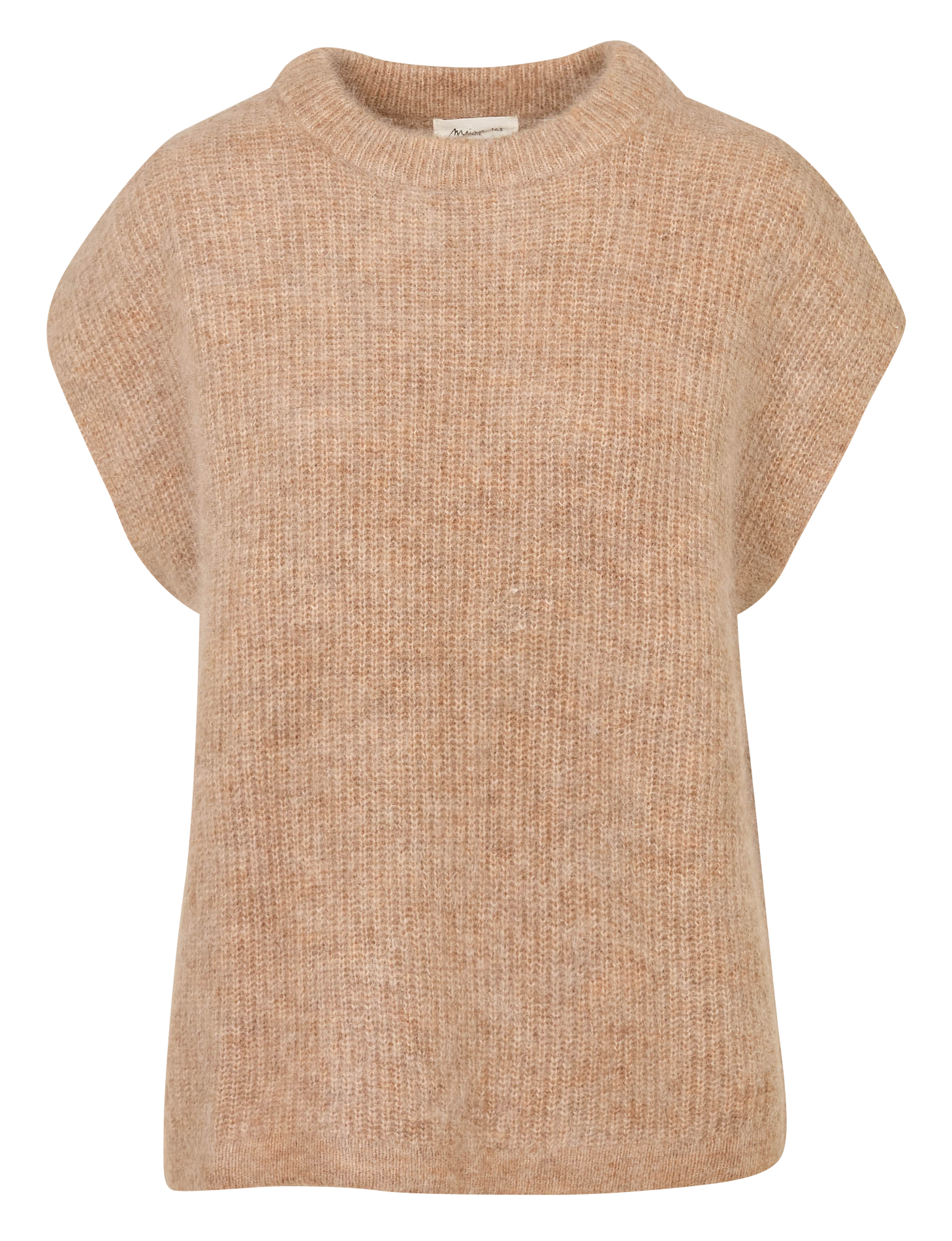 Pull oversize col rond en maille MAISON 123 Beige