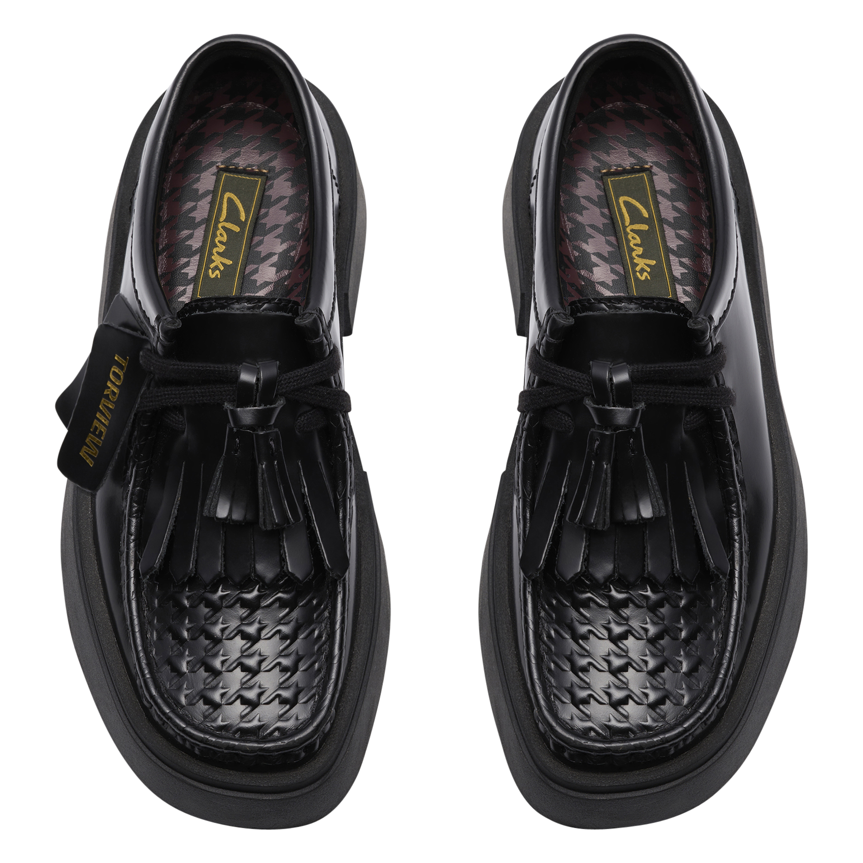 Derby's van leer CLARKS Zwart