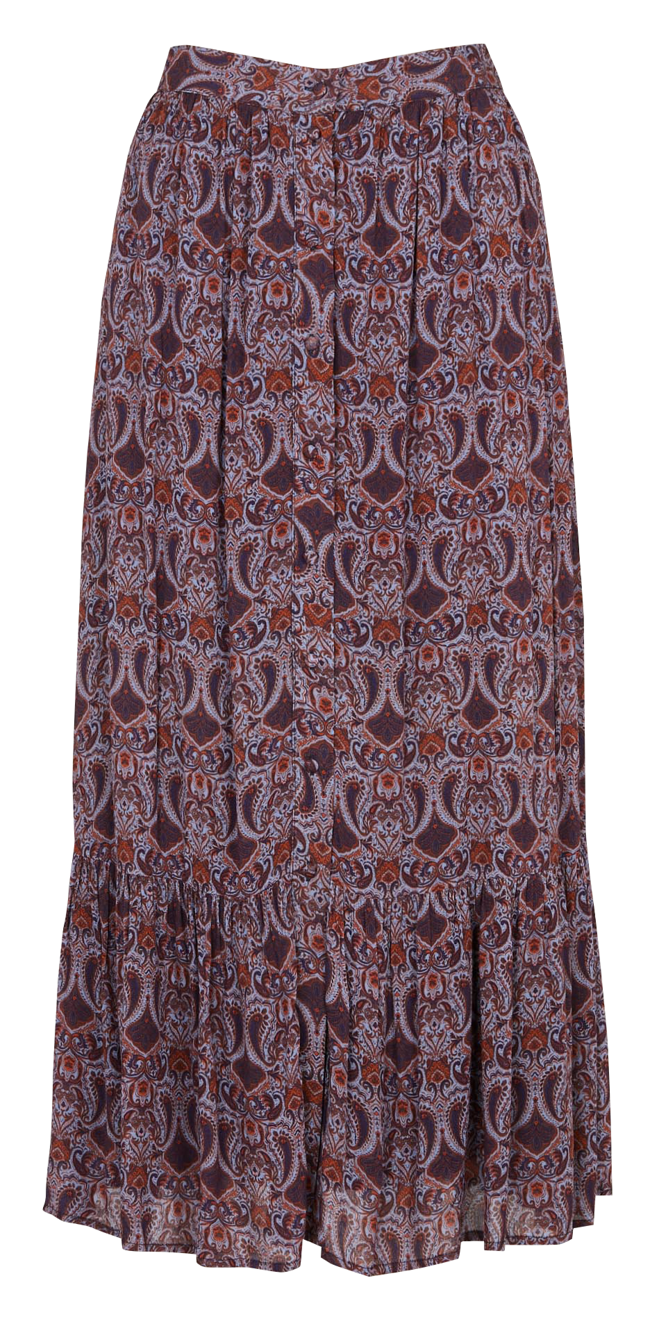 Wijd uitlopende hoge taille bedrukte rok LA PETITE ETOILE Veelkleurig