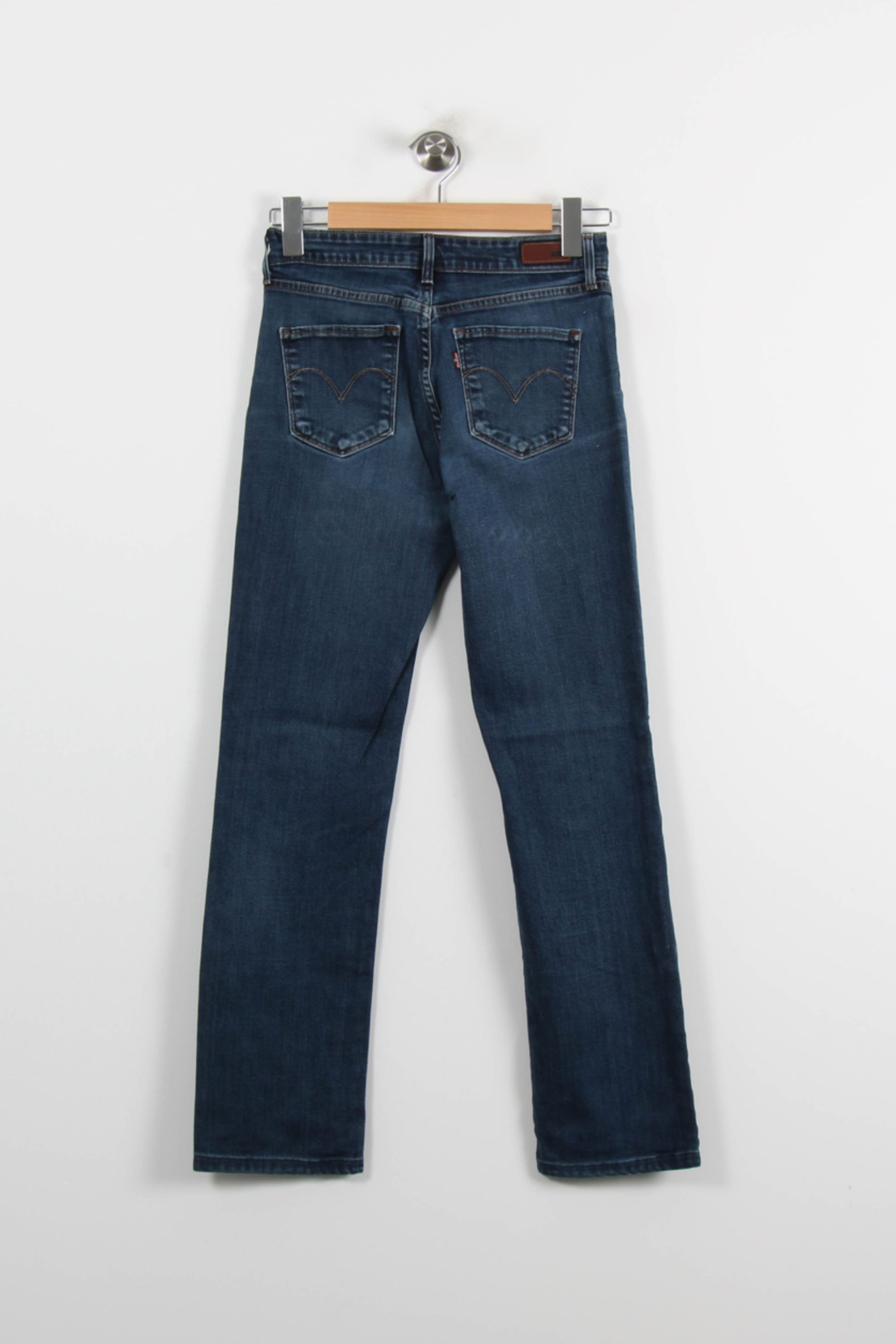 Cropped slim jeans with studs LEVI'S - Seconde main Blue