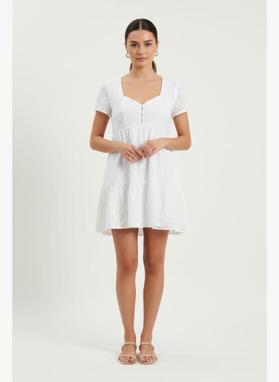 Short & midi dress White Sezane - seconde main - Women | Place des Tendances Short & midi dress White Sezane - seconde main - Women | Place des Tendances