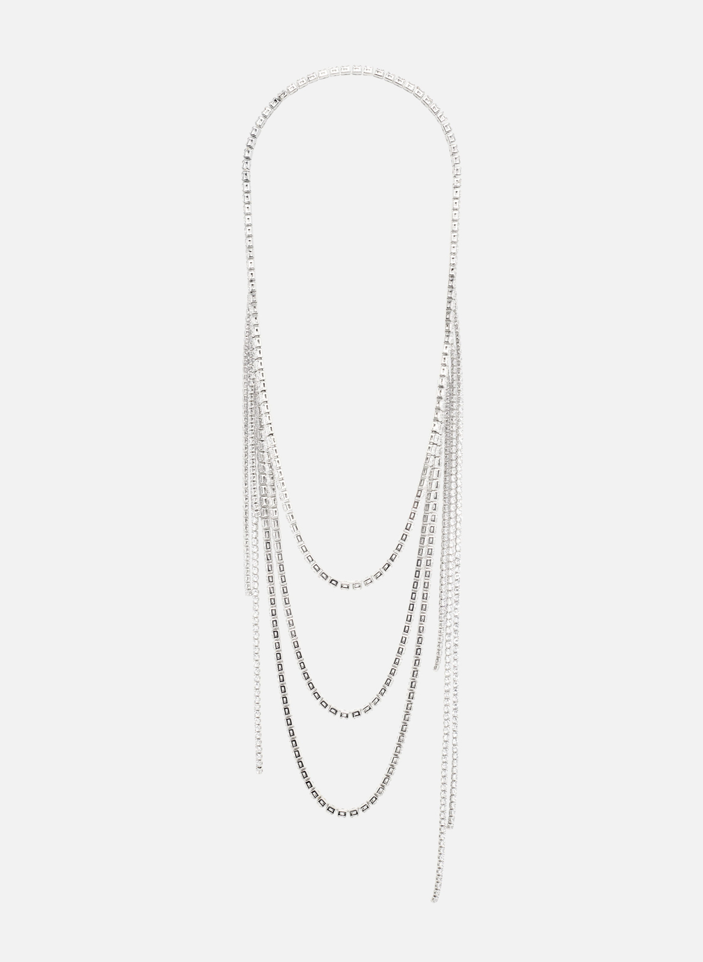 Diamanté necklace THE KOOPLES Silver
