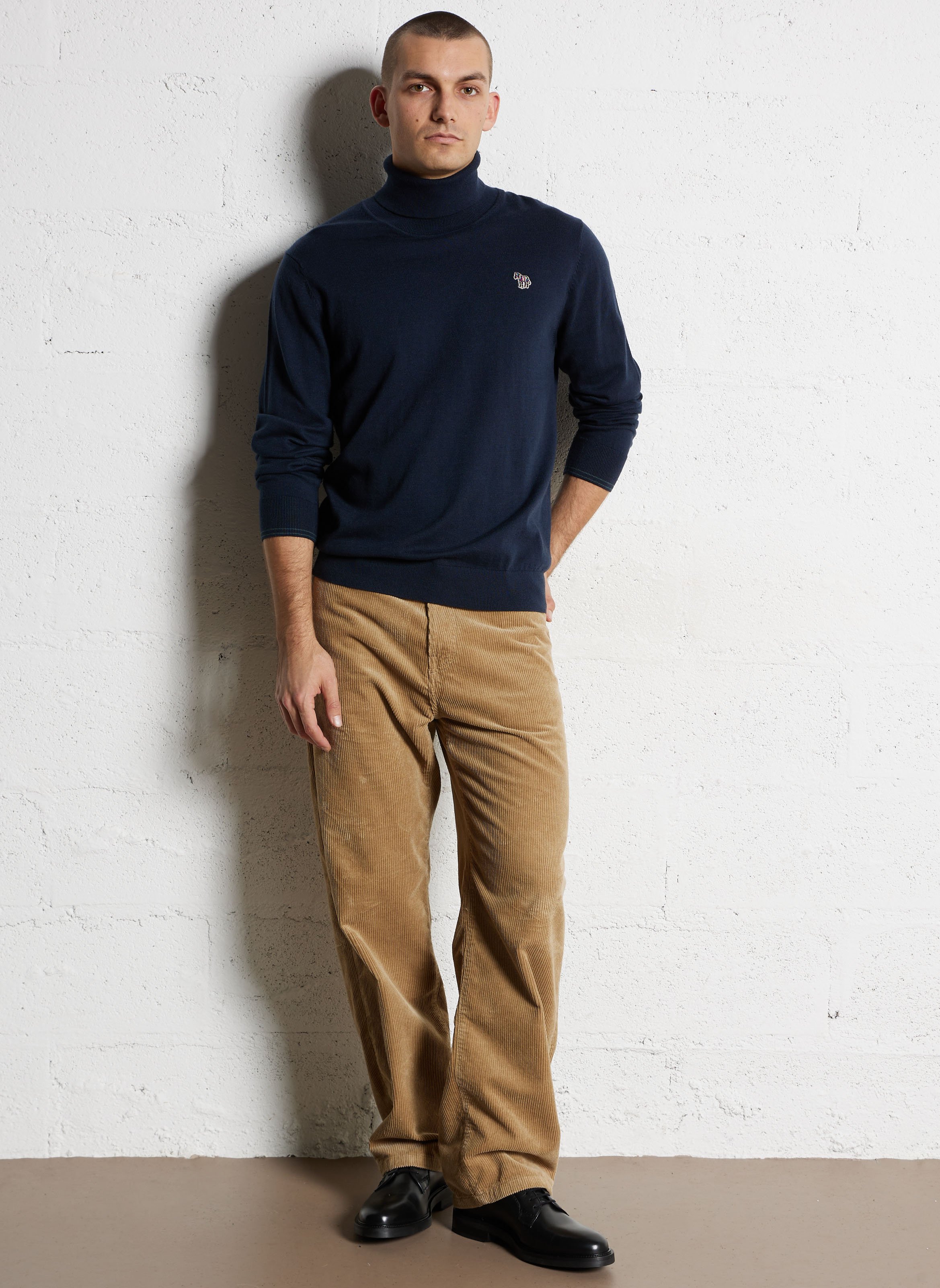 Cotton-blend turtleneck sweater PAUL SMITH Blue
