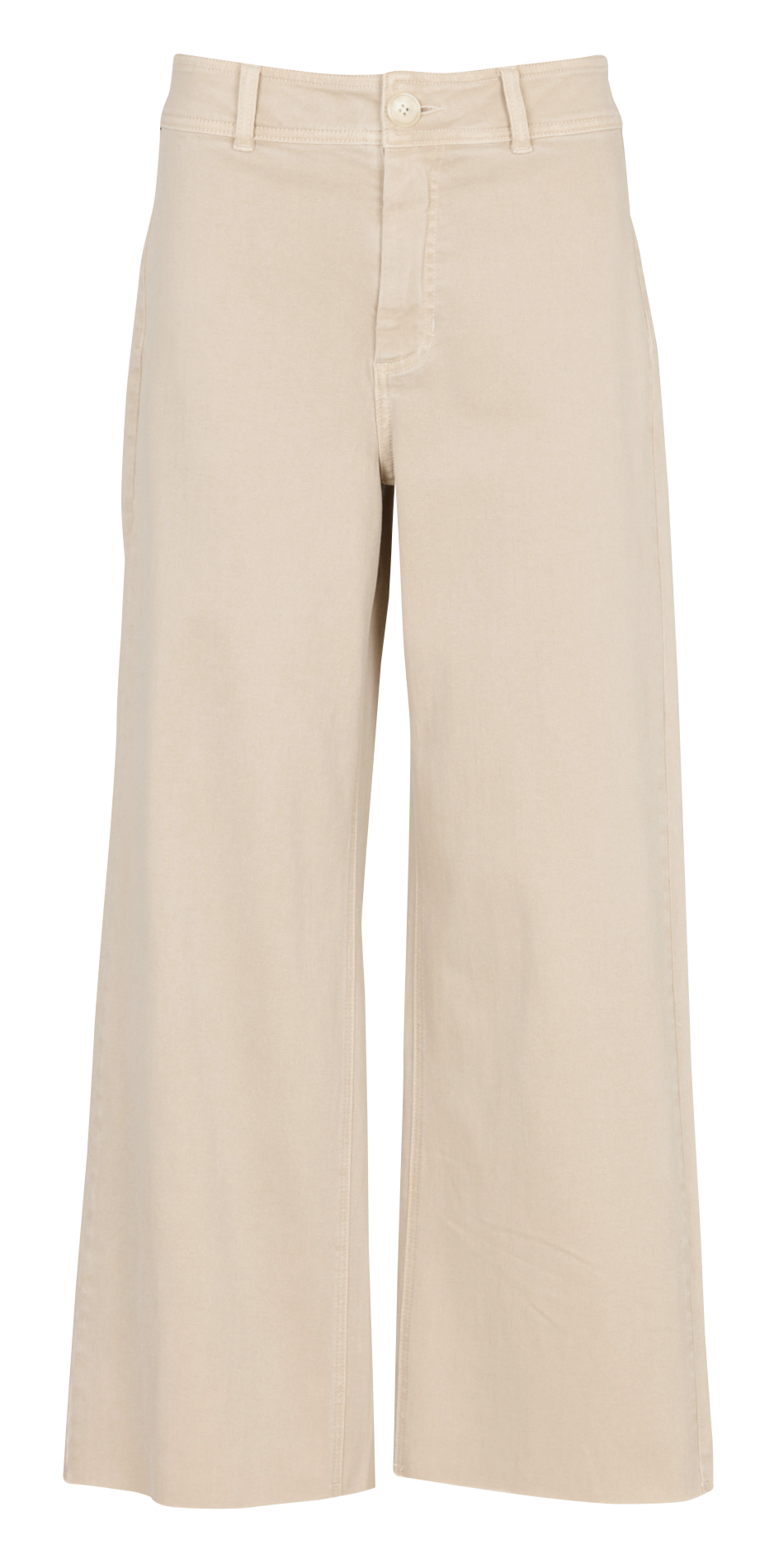 Jean large taille haute en coton mélangé JC SOPHIE Beige