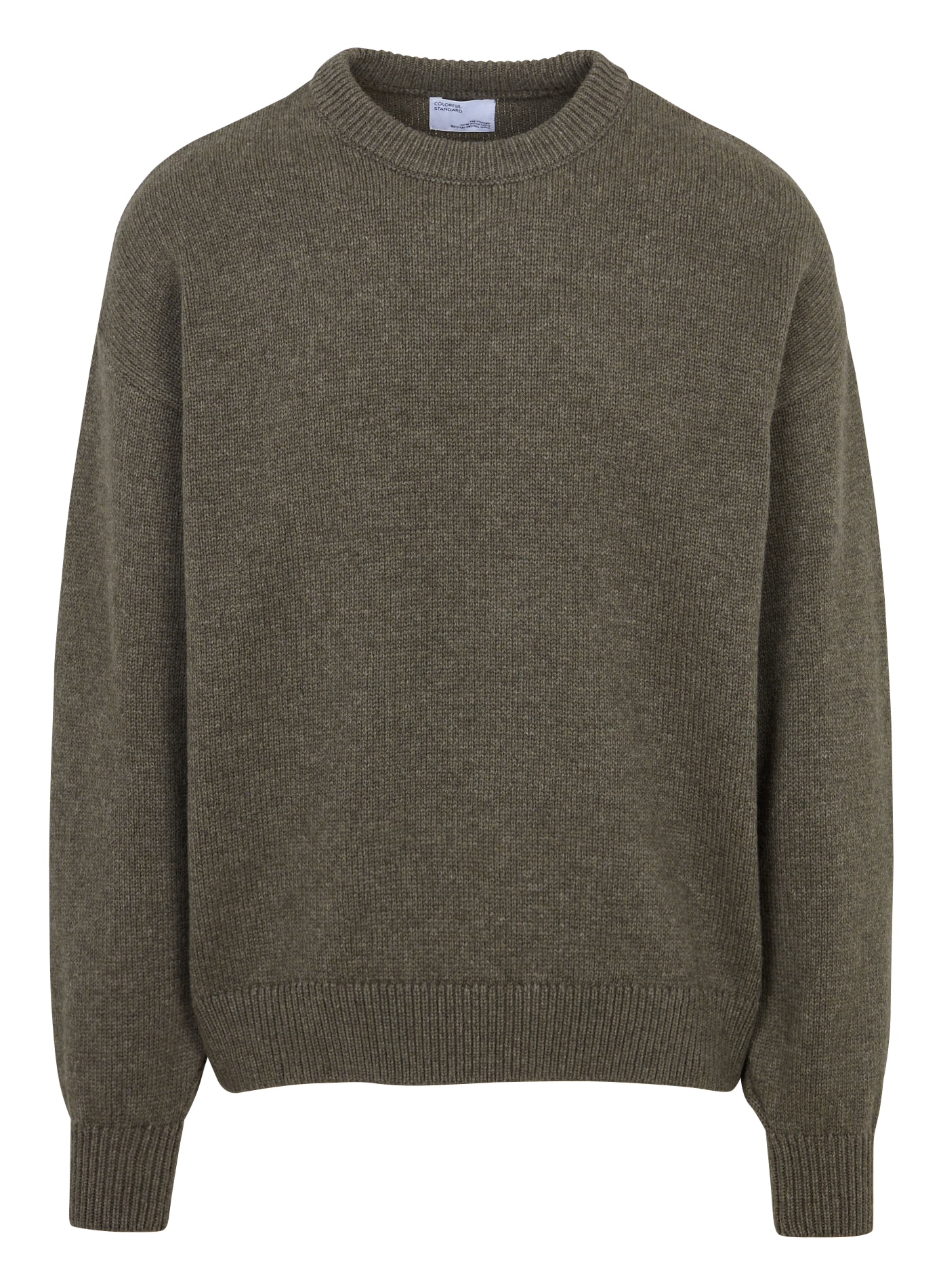 Oversize Rundhalsausschnitt-Pullover aus recycelter Wolle COLORFUL STANDARD Grun