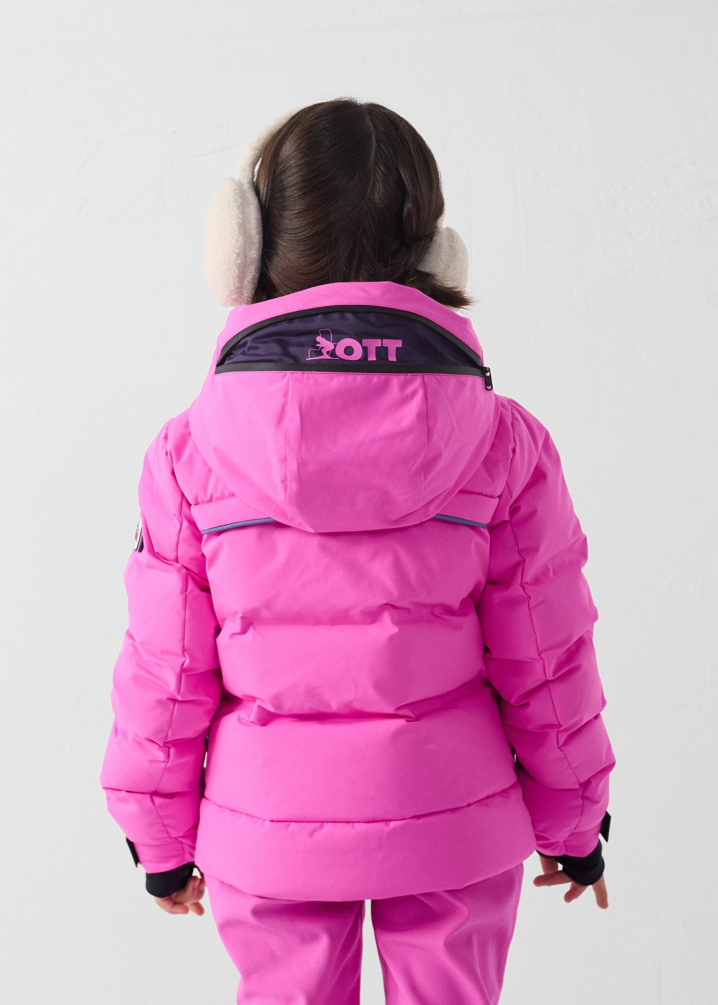 Doudoune ski enfant grand froid cembros JOTT Rose