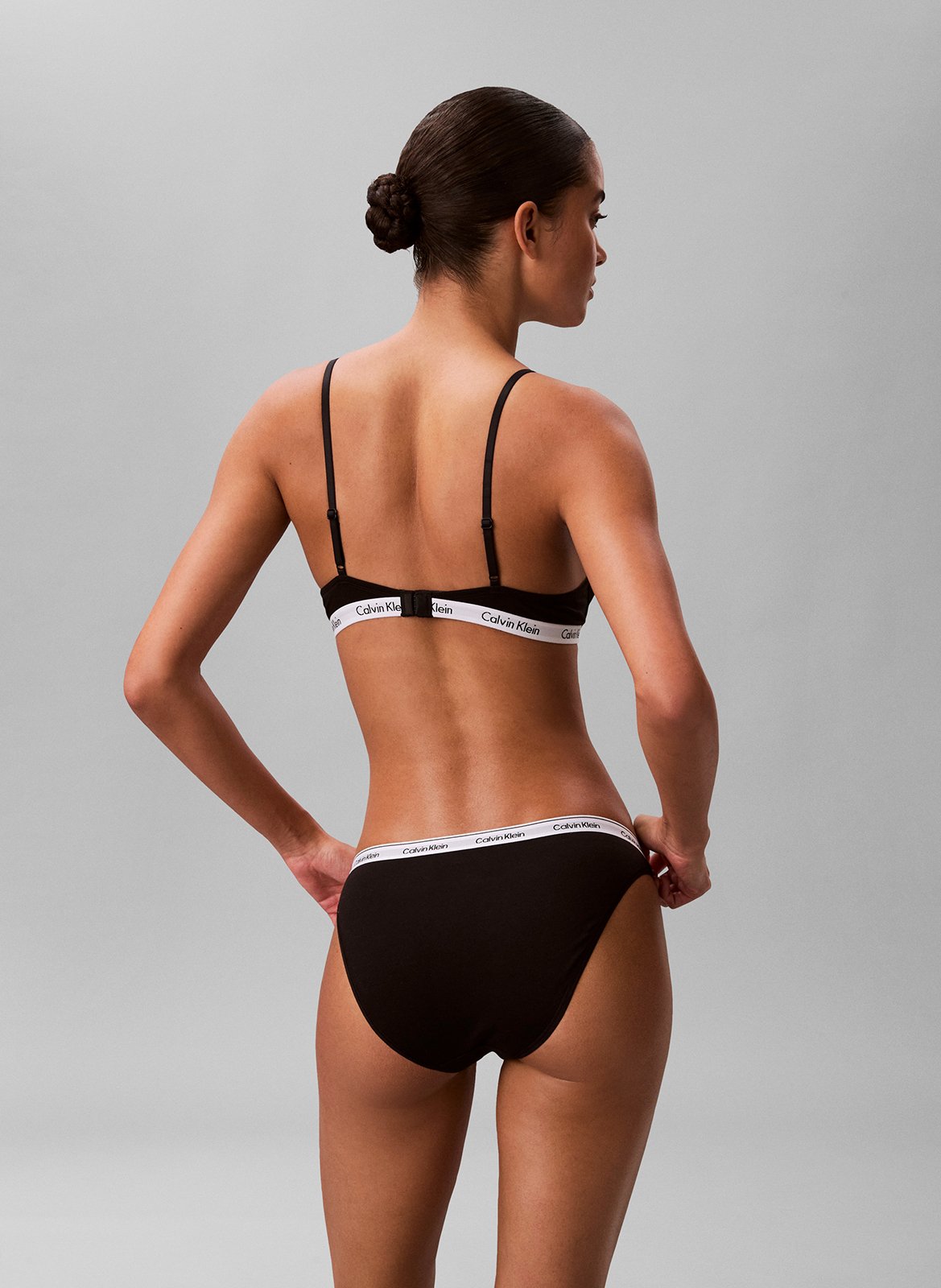 Pack of 3 cotton-blend panties CALVIN KLEIN UNDERWEAR Black