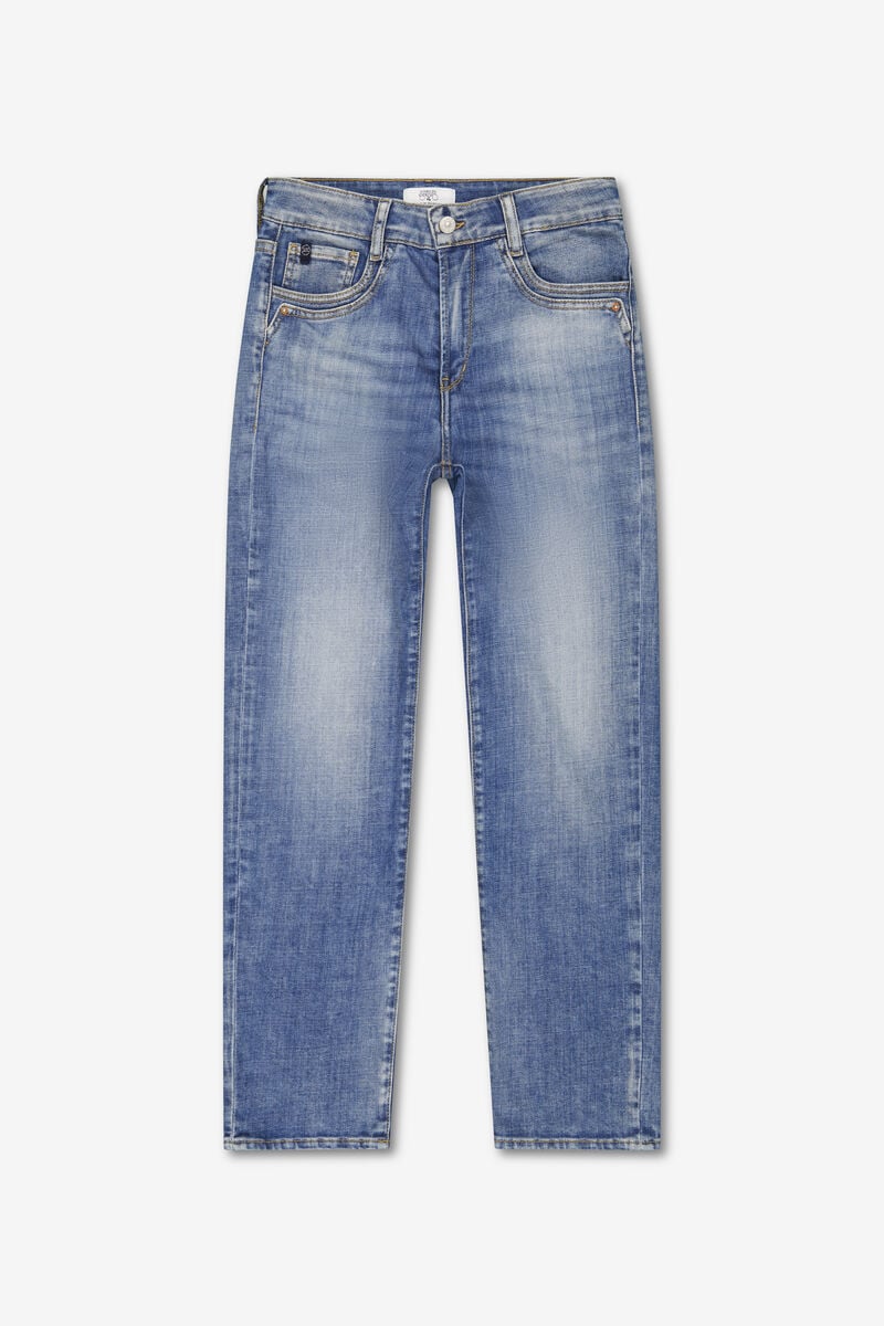Straight mom jeans, 7/8 length LE TEMPS DES CERISES Blue