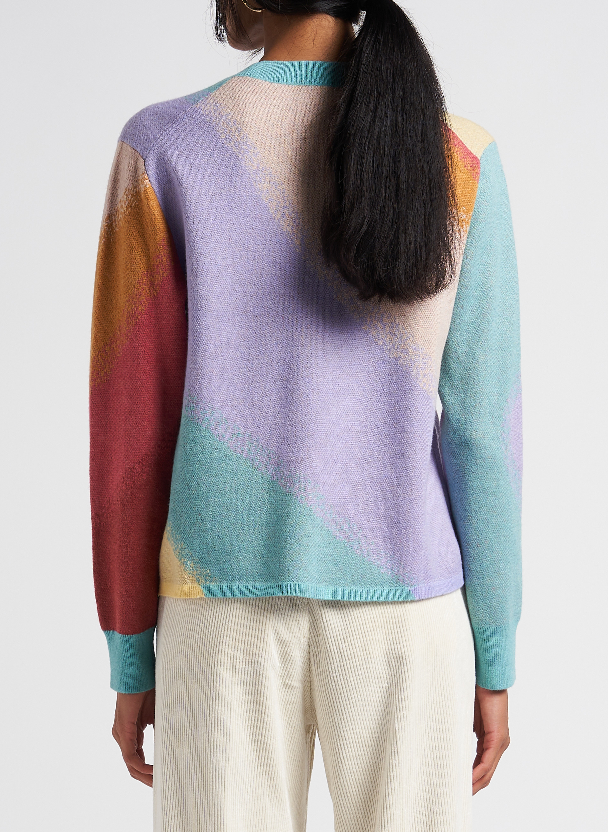 Round-neck jacquard sweater PAUL SMITH Multicolored
