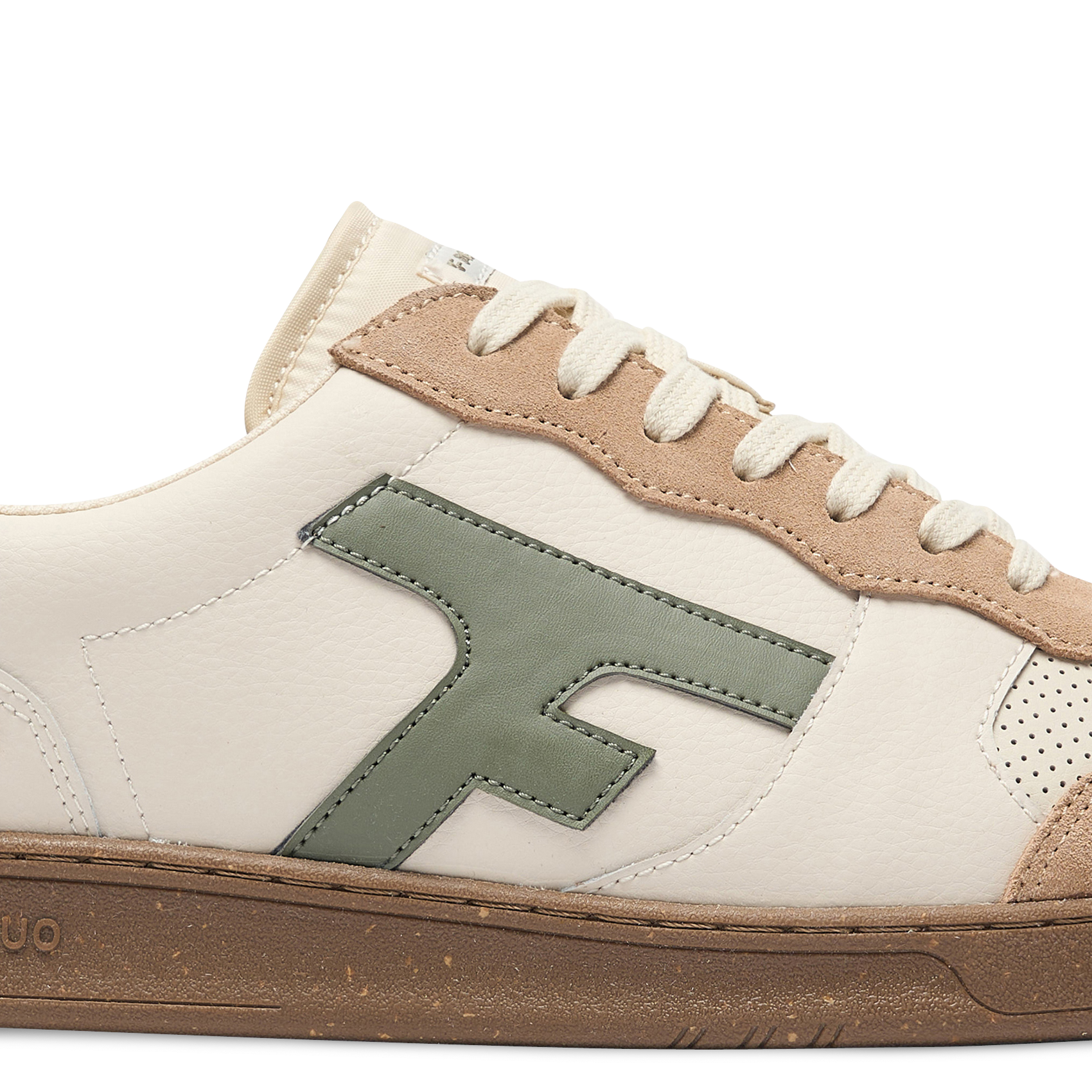 Baskets basses en cuir FAGUO Beige