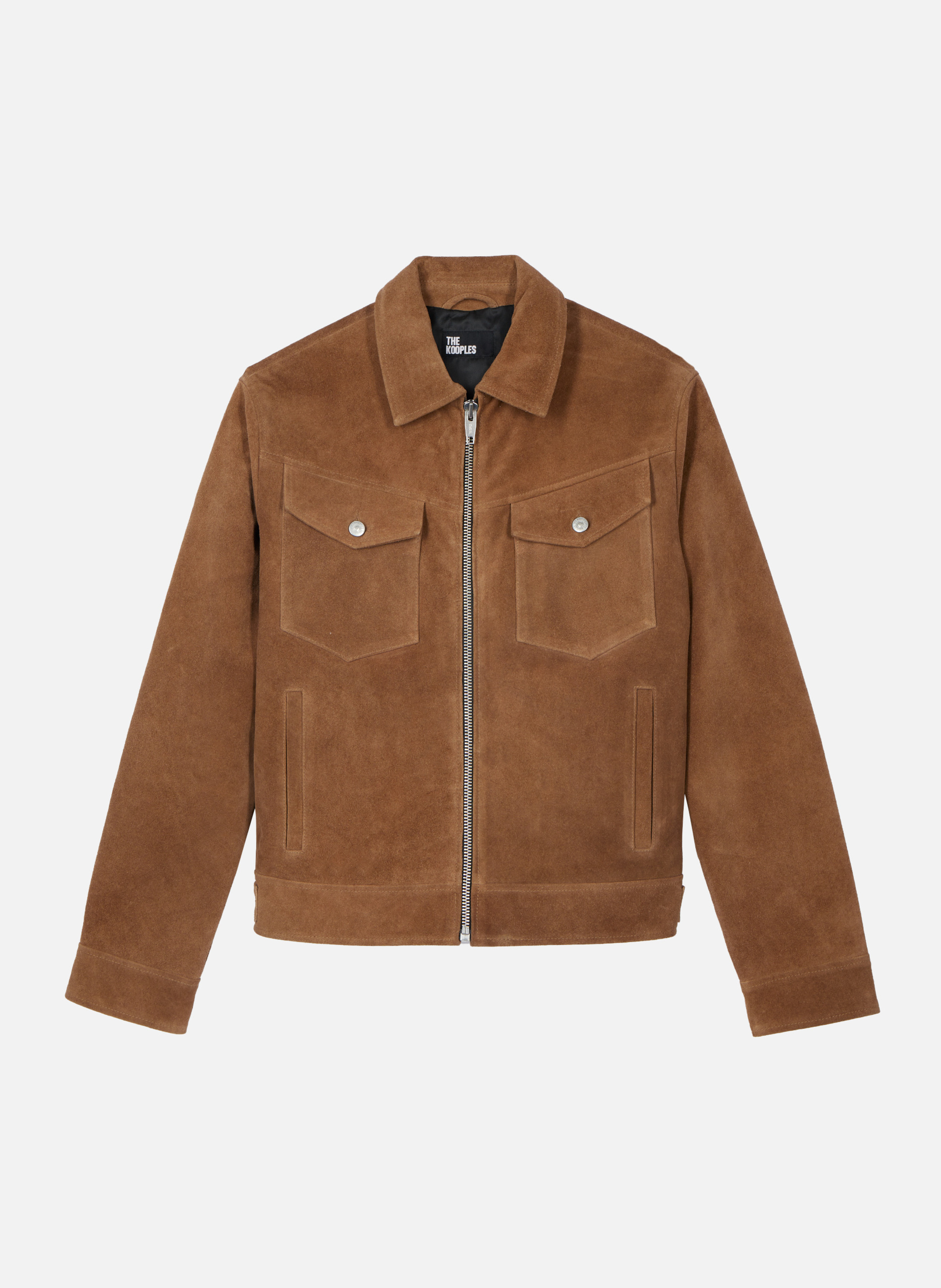 Suede jacket THE KOOPLES Brown