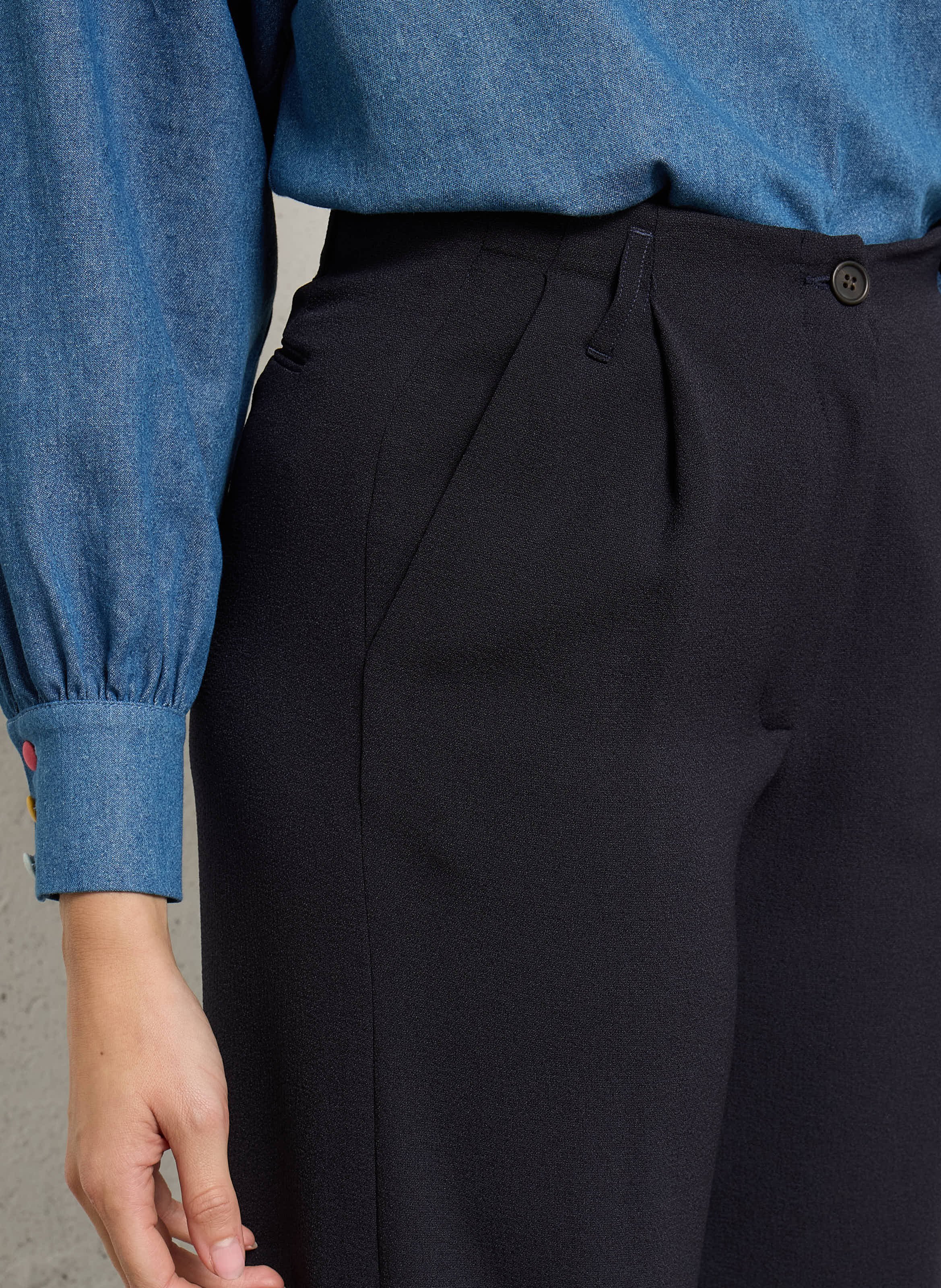Wide trousers HARTFORD Blue