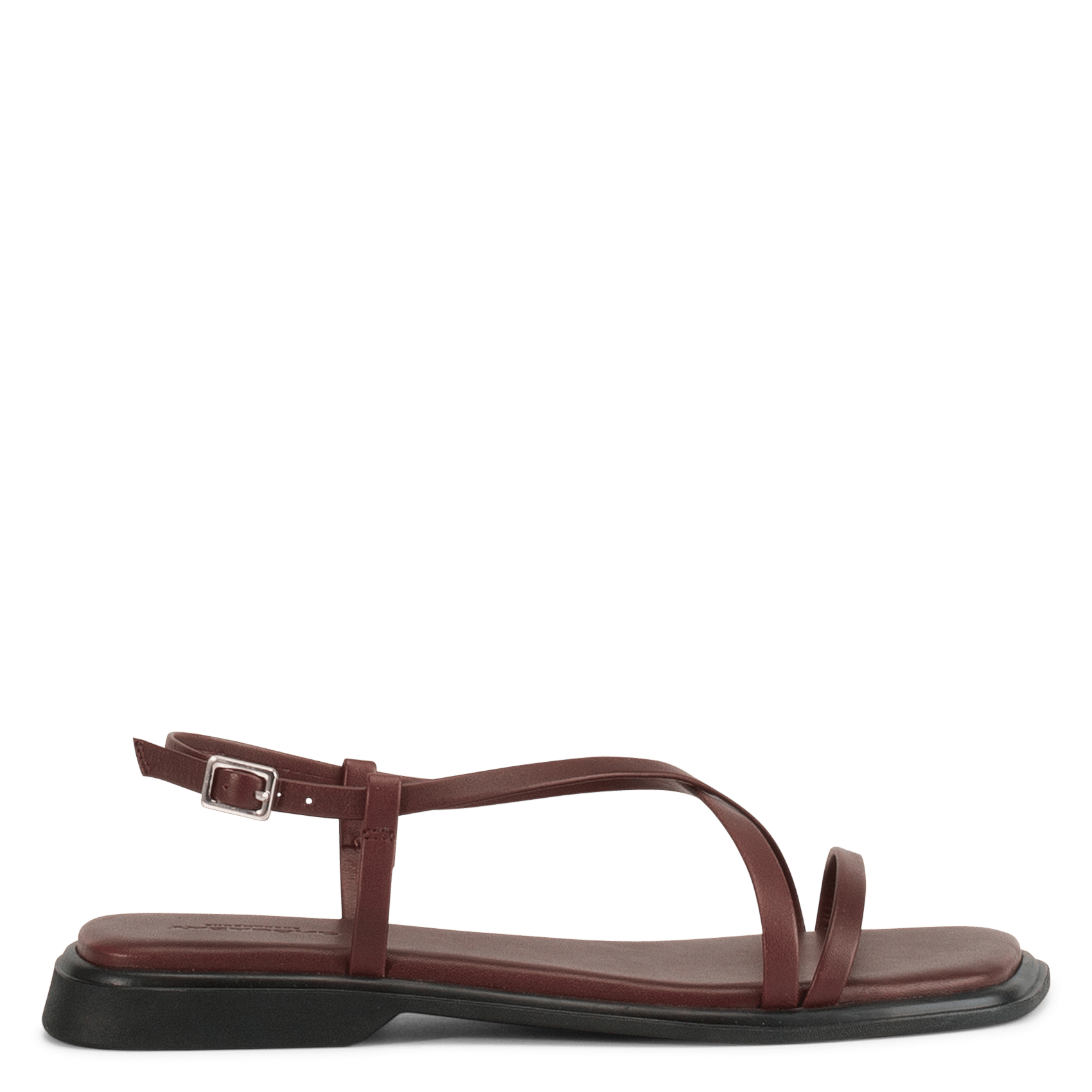 Aouda flat leather sandals VAGABOND Red