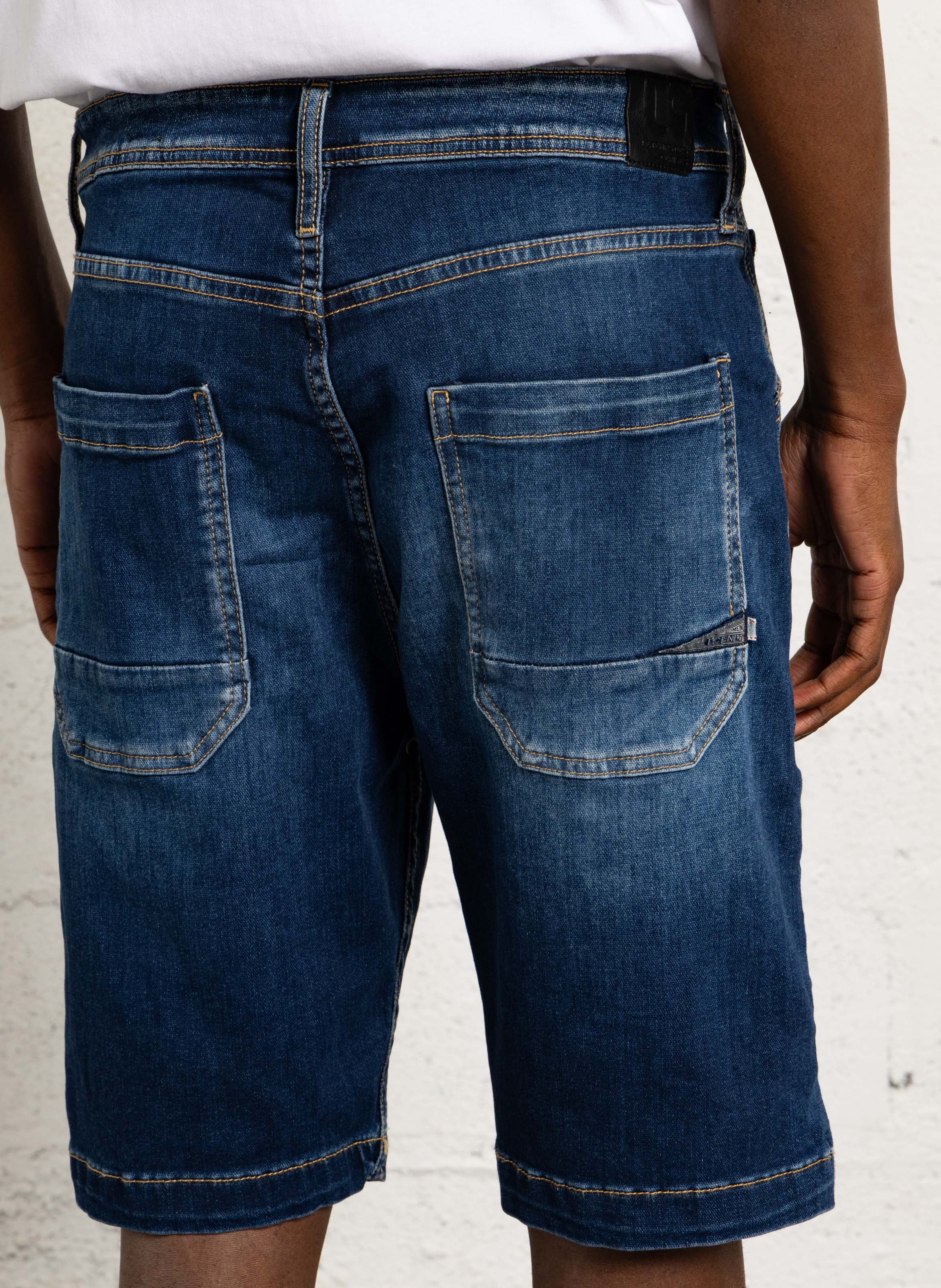 Short en denim LE TEMPS DES CERISES Bleu