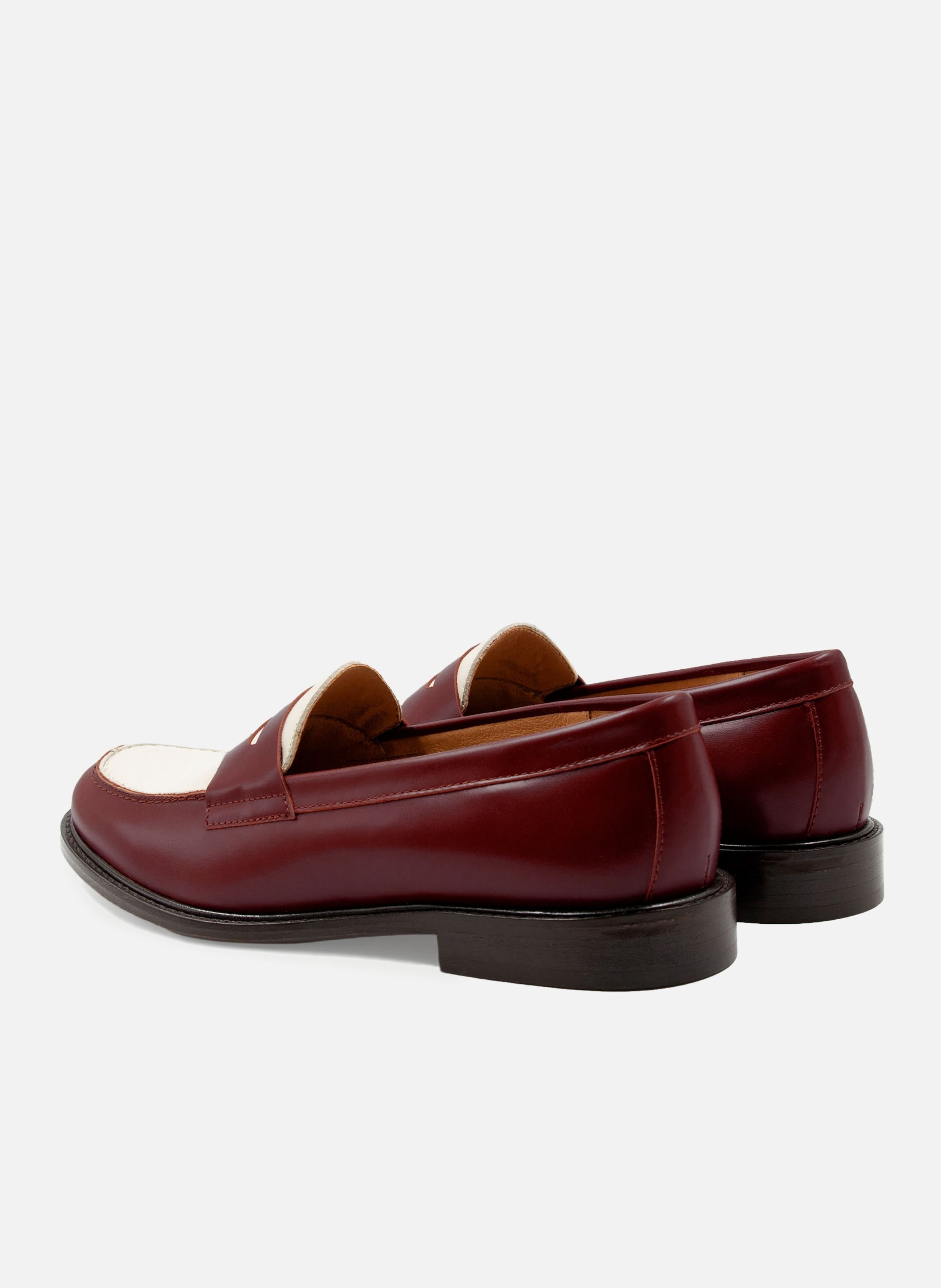 Leather loafers Red