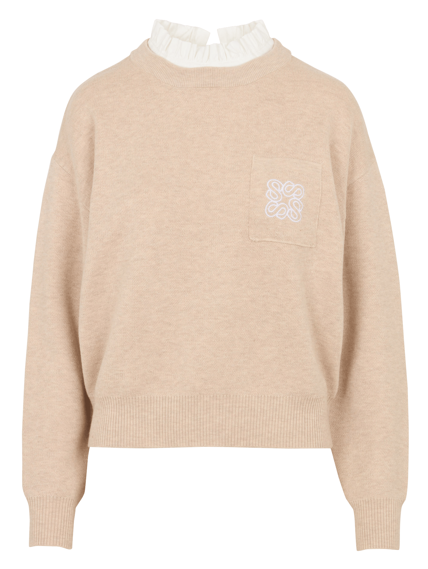 High-neck sweater SUNCOO Beige