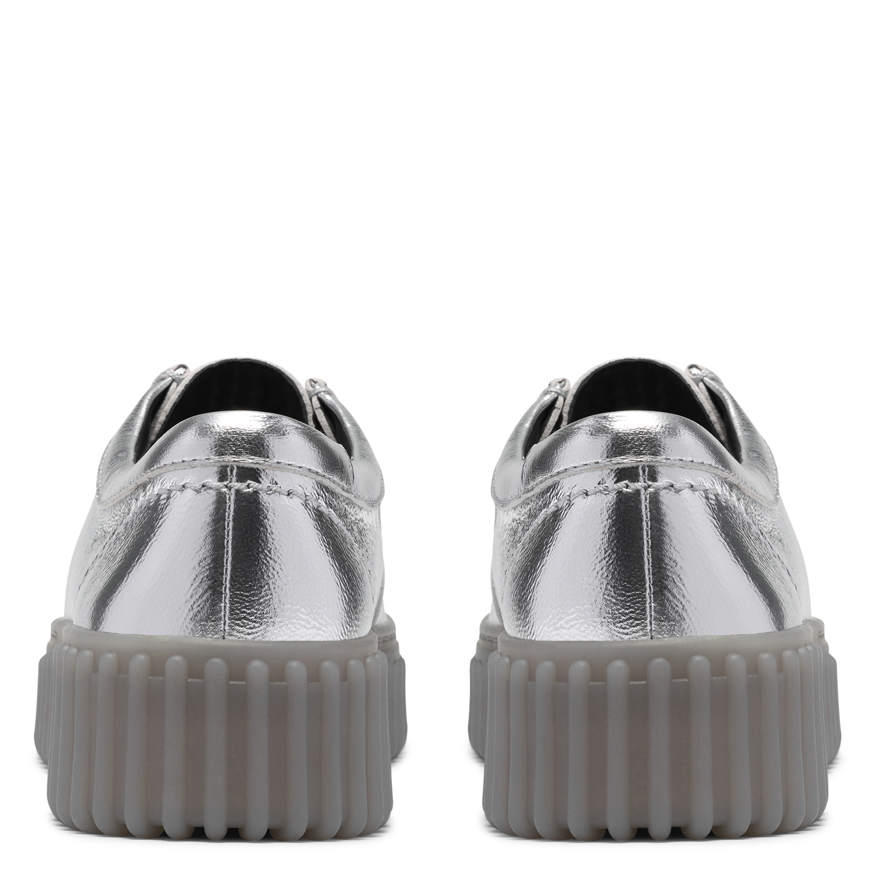 Metallic-Lederstiefel CLARKS Silber