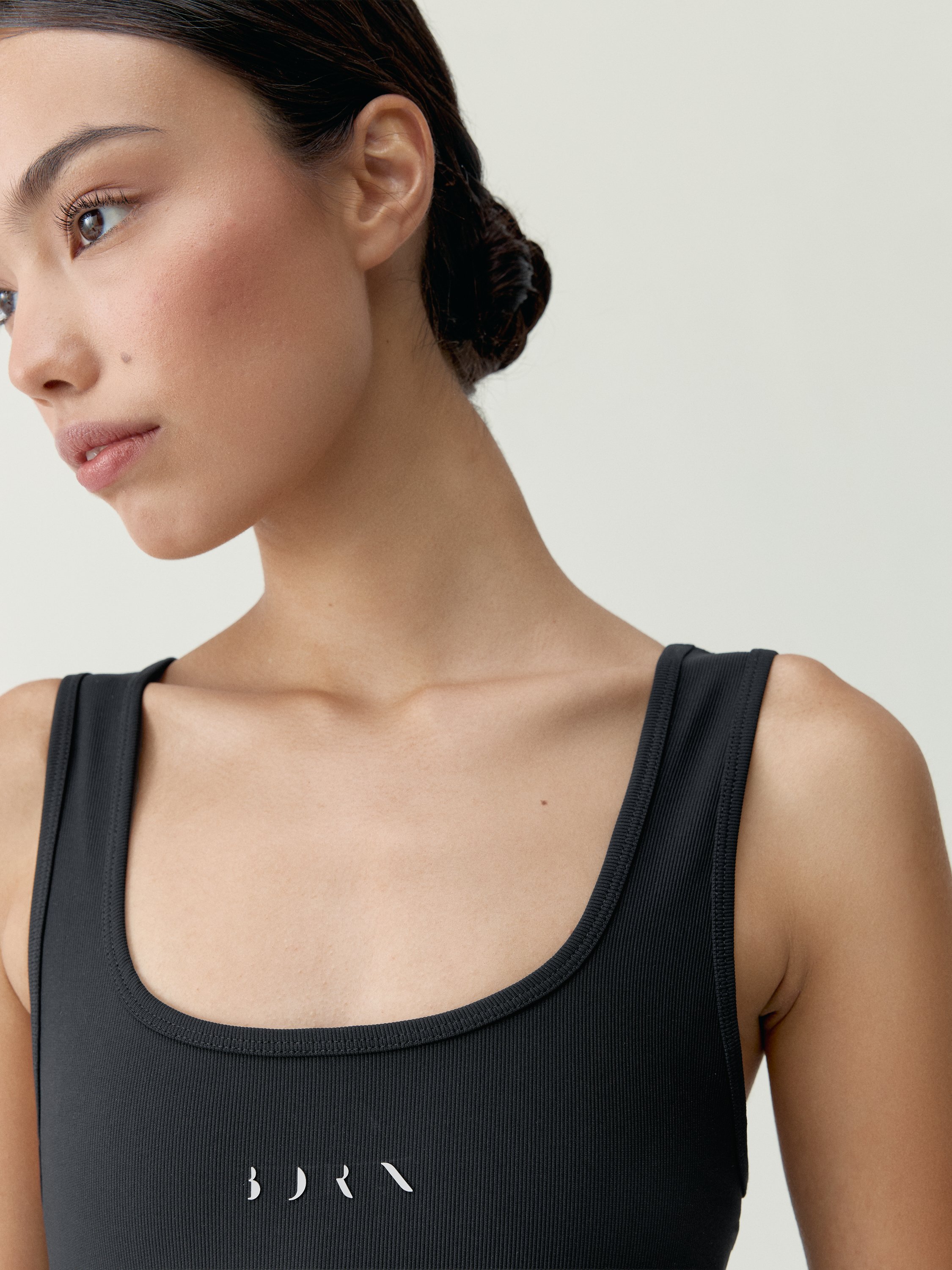 Women's sports jumpsuit zoe quick-drying compressive fabric BORN Black