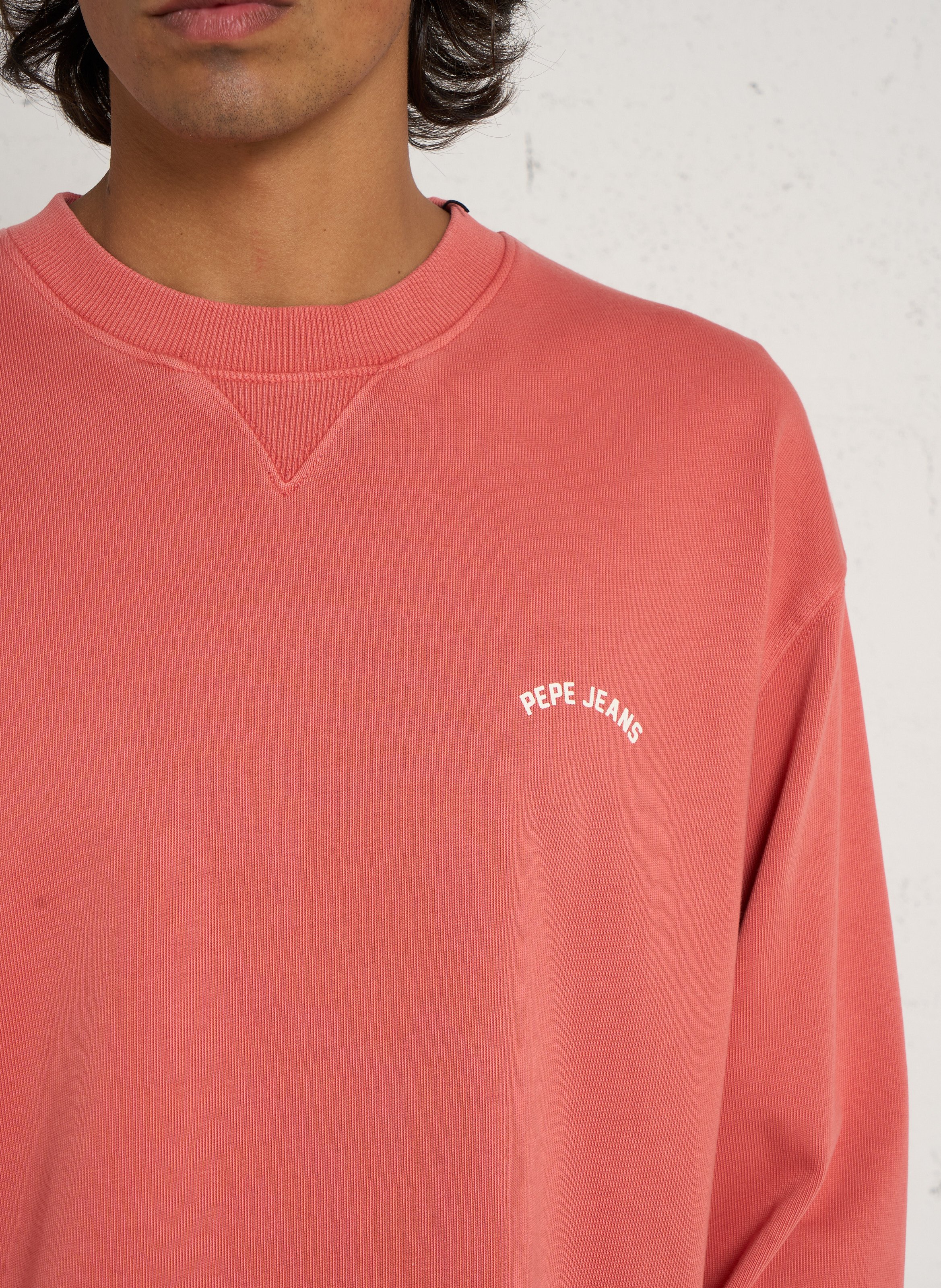 Oversize-Sweatshirt aus Baumwolle PEPE JEANS Rot