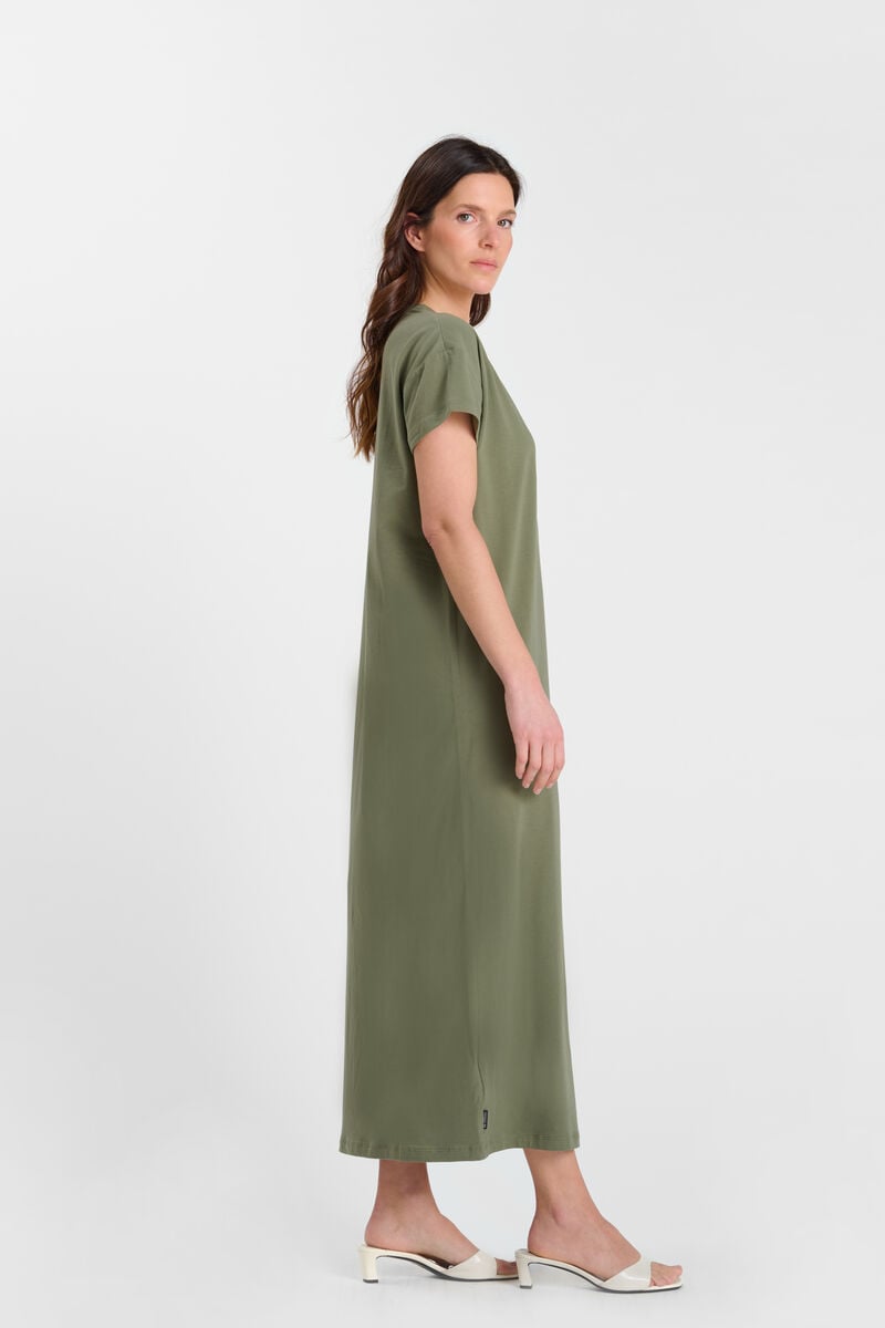 Long V-neck dress LE TEMPS DES CERISES Khaki