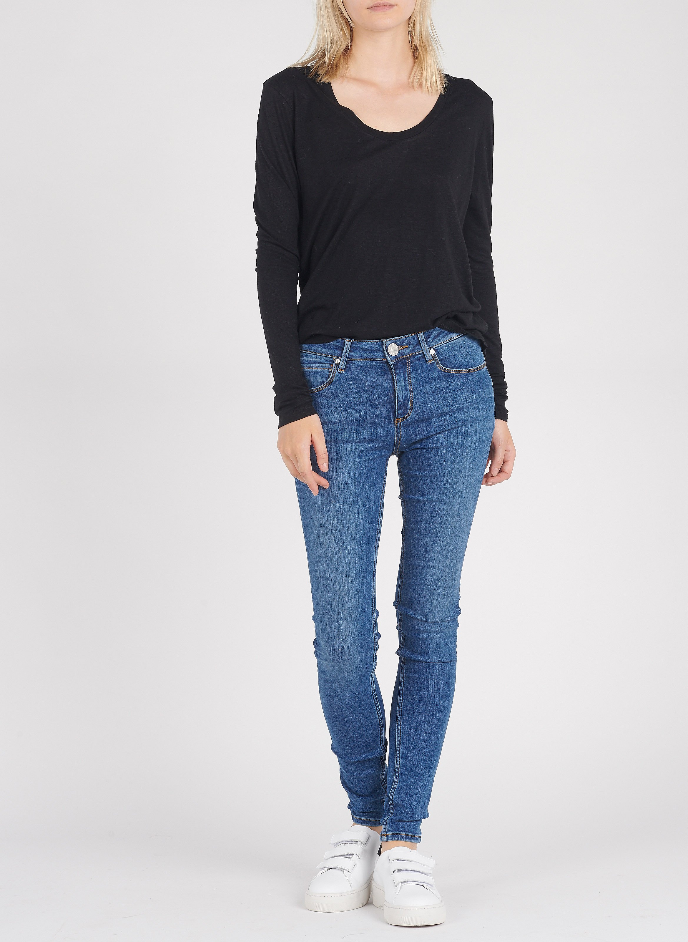 Round-neck cotton T-shirt AMERICAN VINTAGE Black