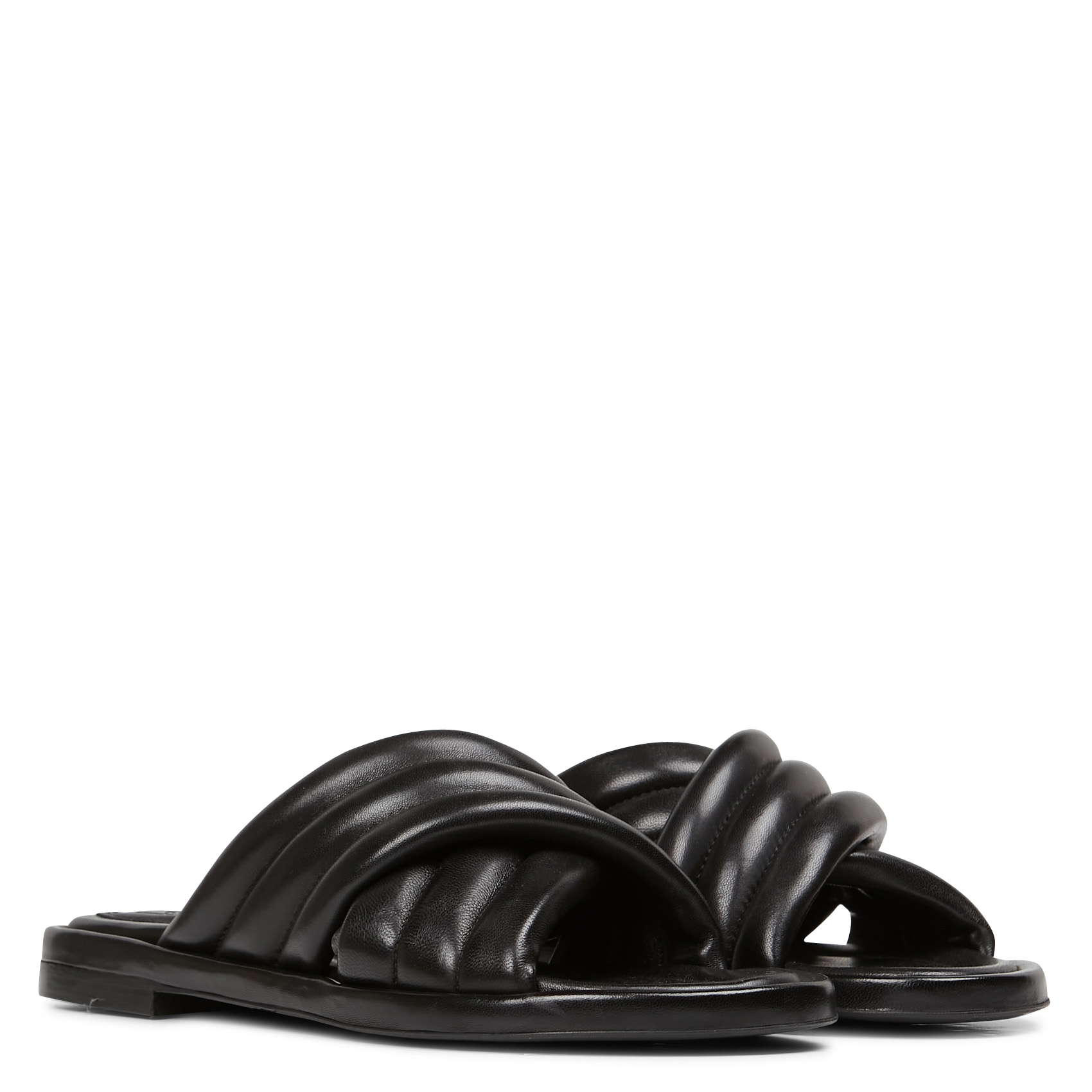 Mules plates en cuir  BILLI BI Noir