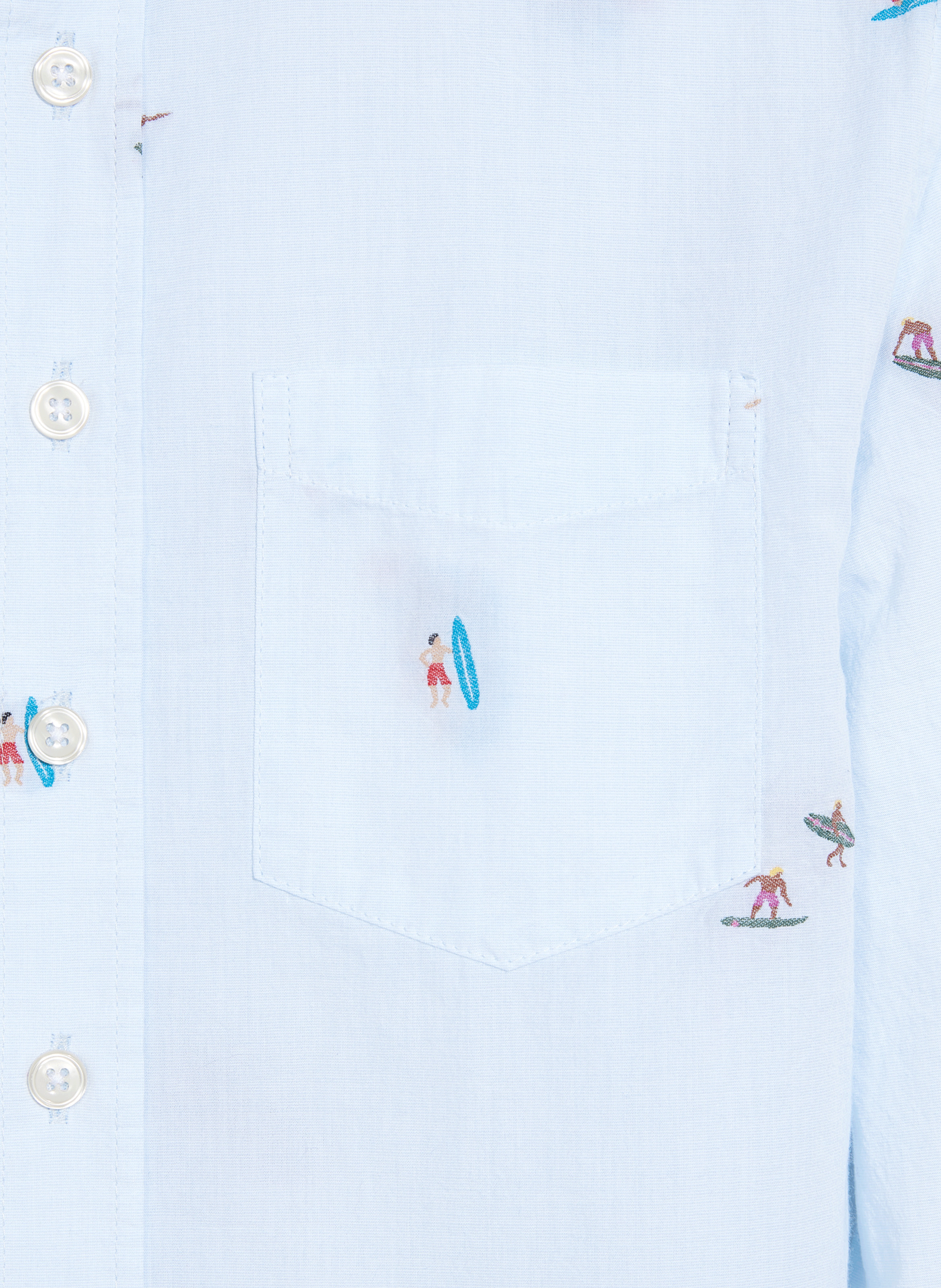 Oversized patterned cotton shirt BELLEROSE Grey