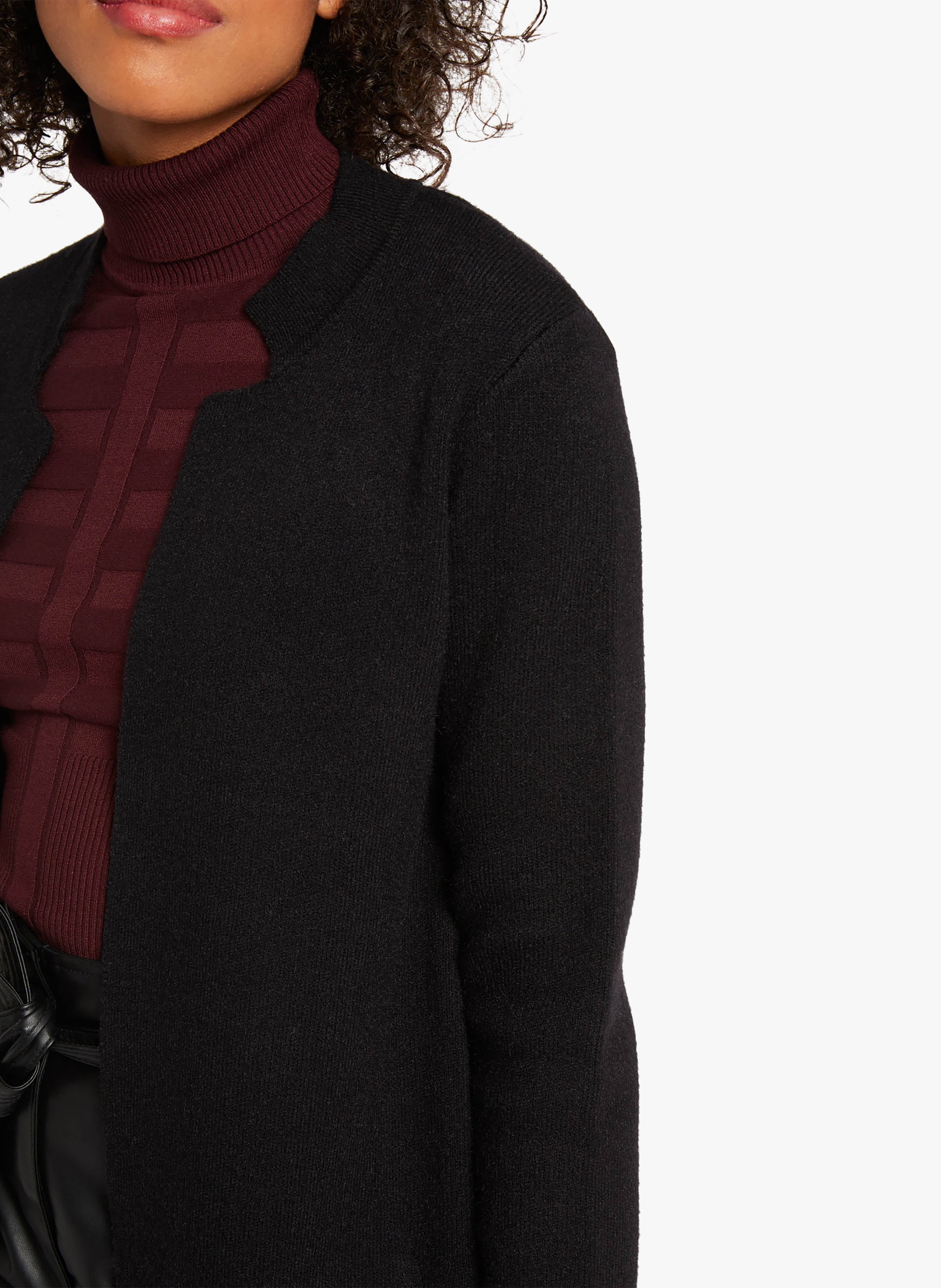 Offene Strickjacke MORGAN Schwarz